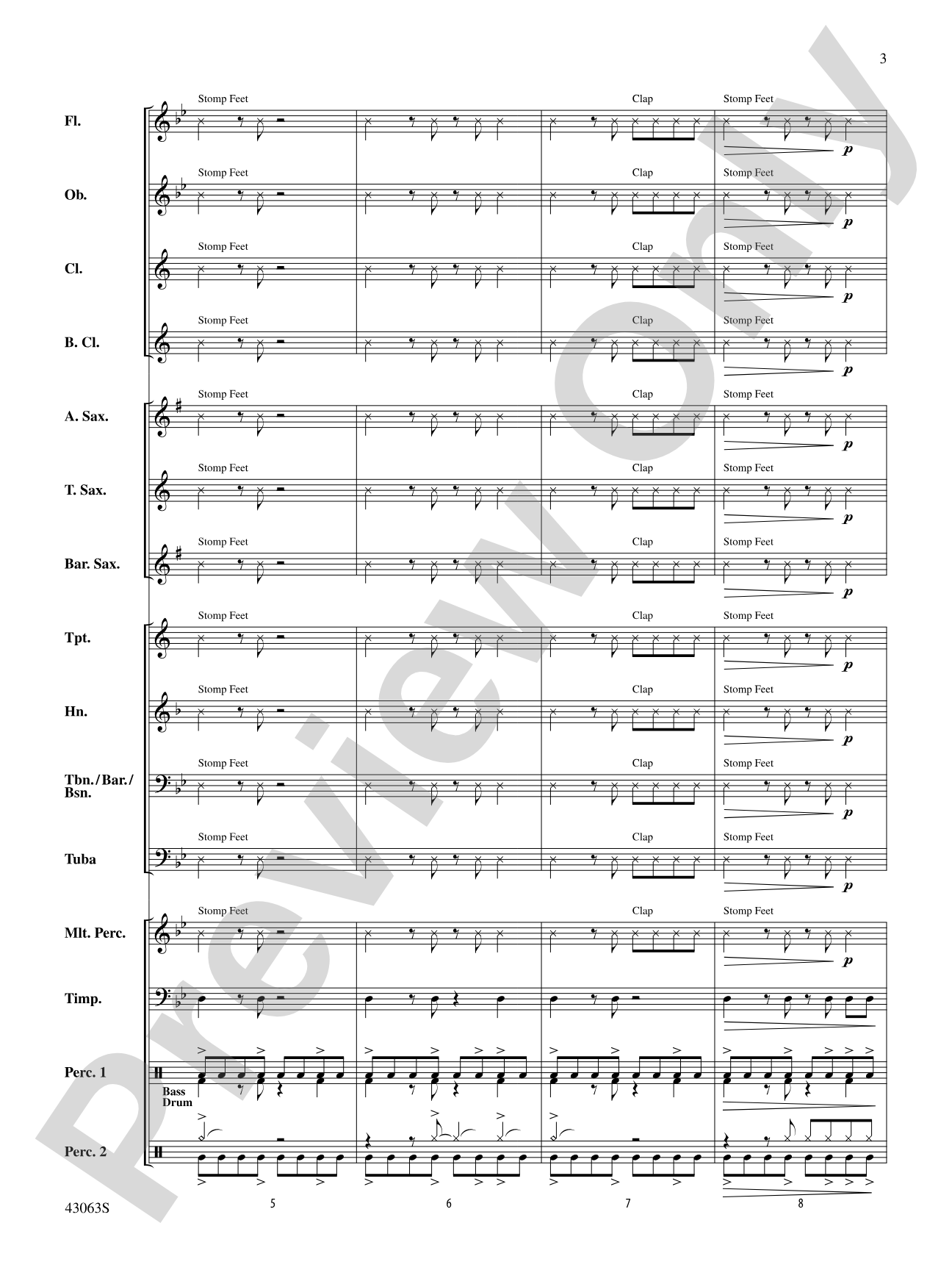Fire's Edge: Concert Band Conductor Score & Parts