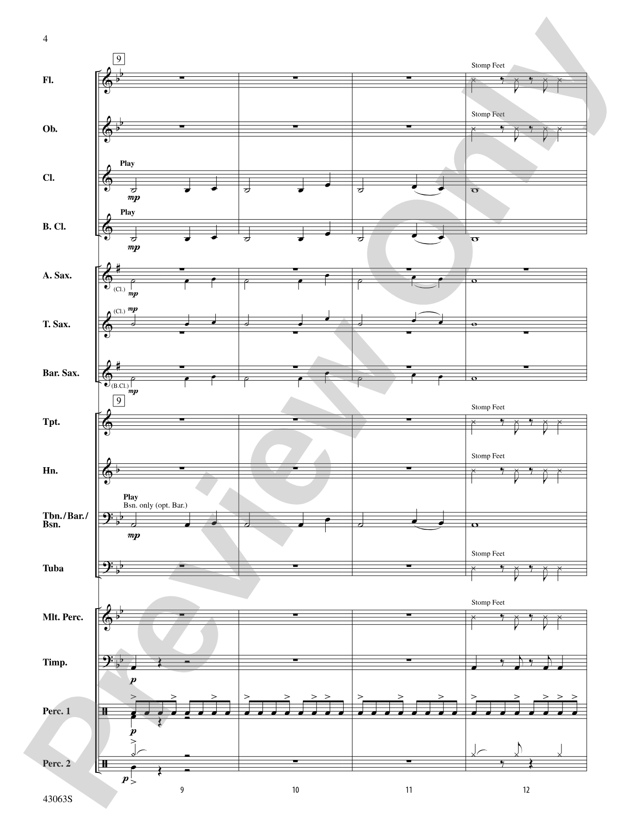 Fire's Edge: Concert Band Conductor Score & Parts