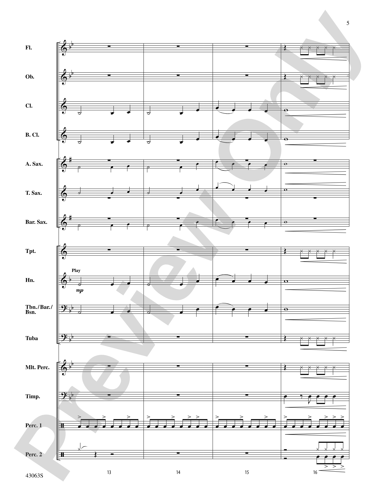 Fire's Edge: Concert Band Conductor Score & Parts