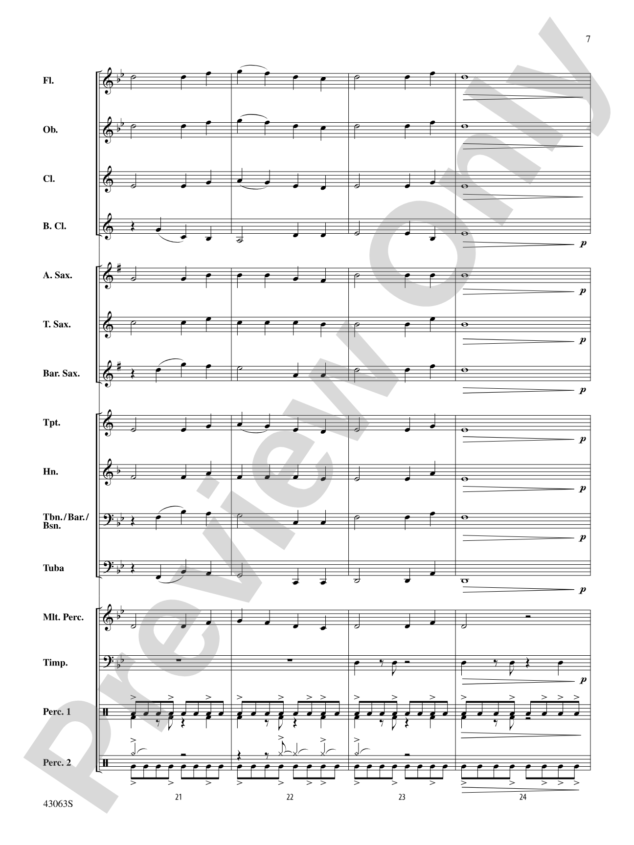 Fire's Edge: Concert Band Conductor Score & Parts
