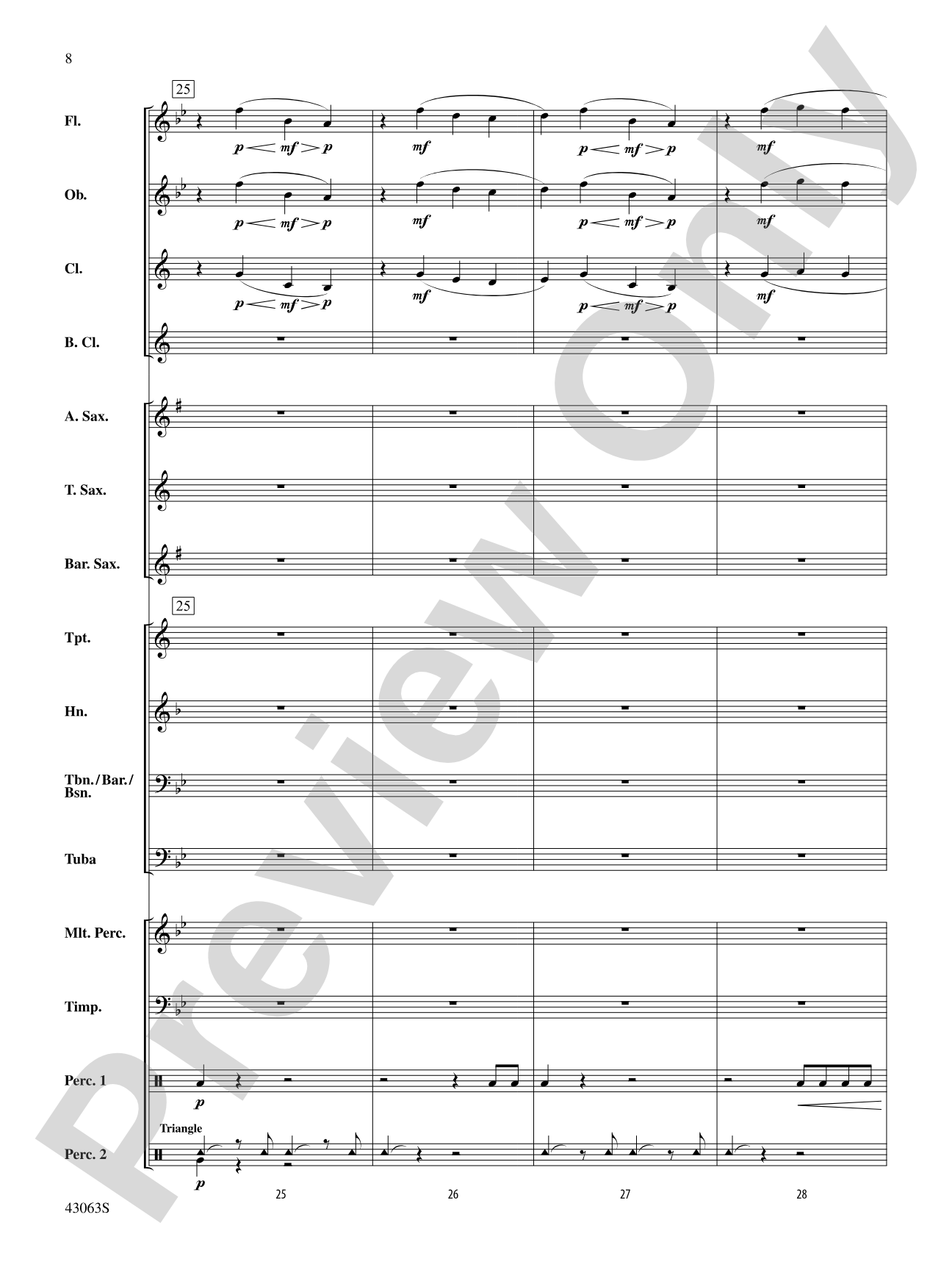 Fire's Edge: Concert Band Conductor Score & Parts