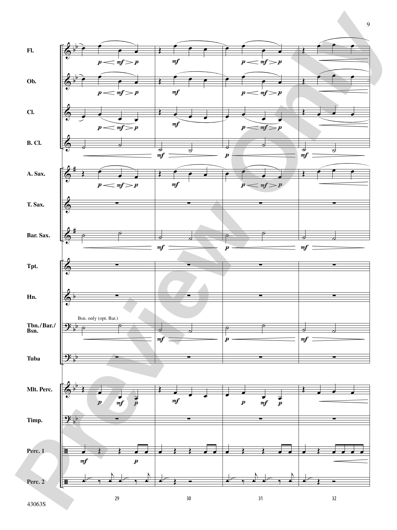 Fire's Edge: Concert Band Conductor Score & Parts