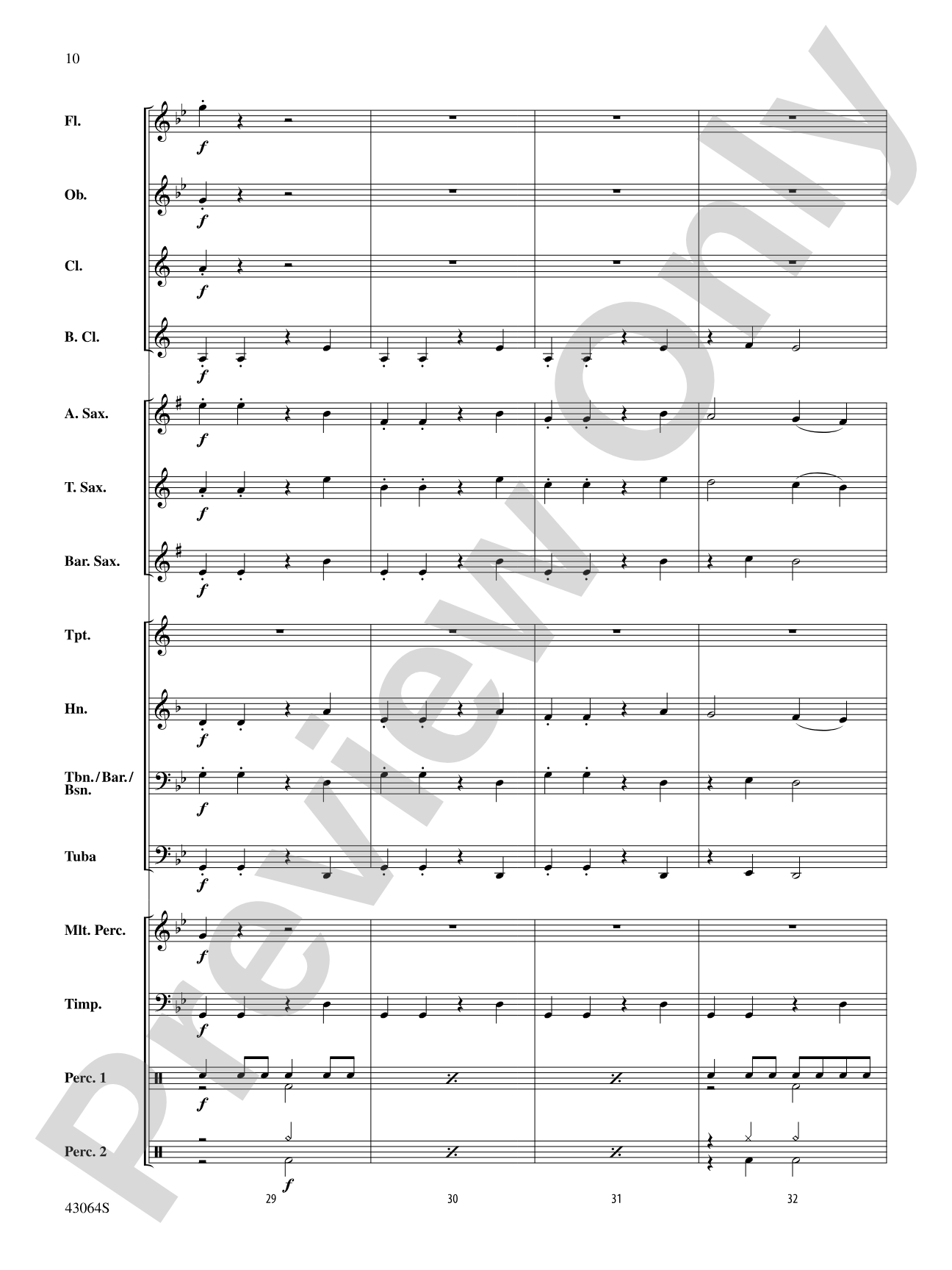 Thor's Hammer: Concert Band Conductor Score & Parts