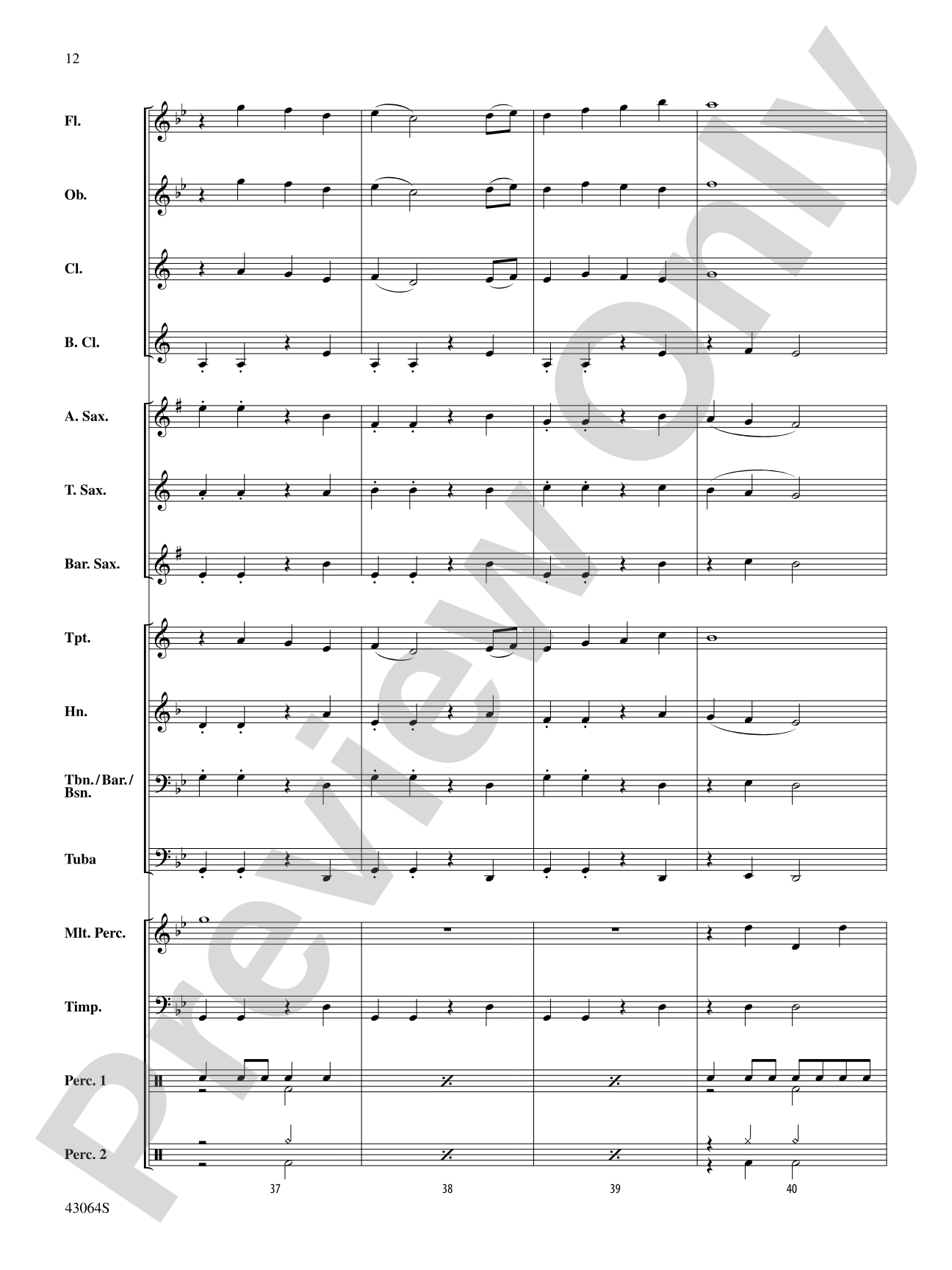 Thor's Hammer: Concert Band Conductor Score & Parts