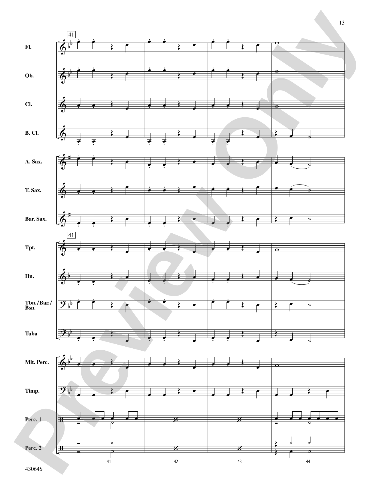 Thor's Hammer: Concert Band Conductor Score & Parts