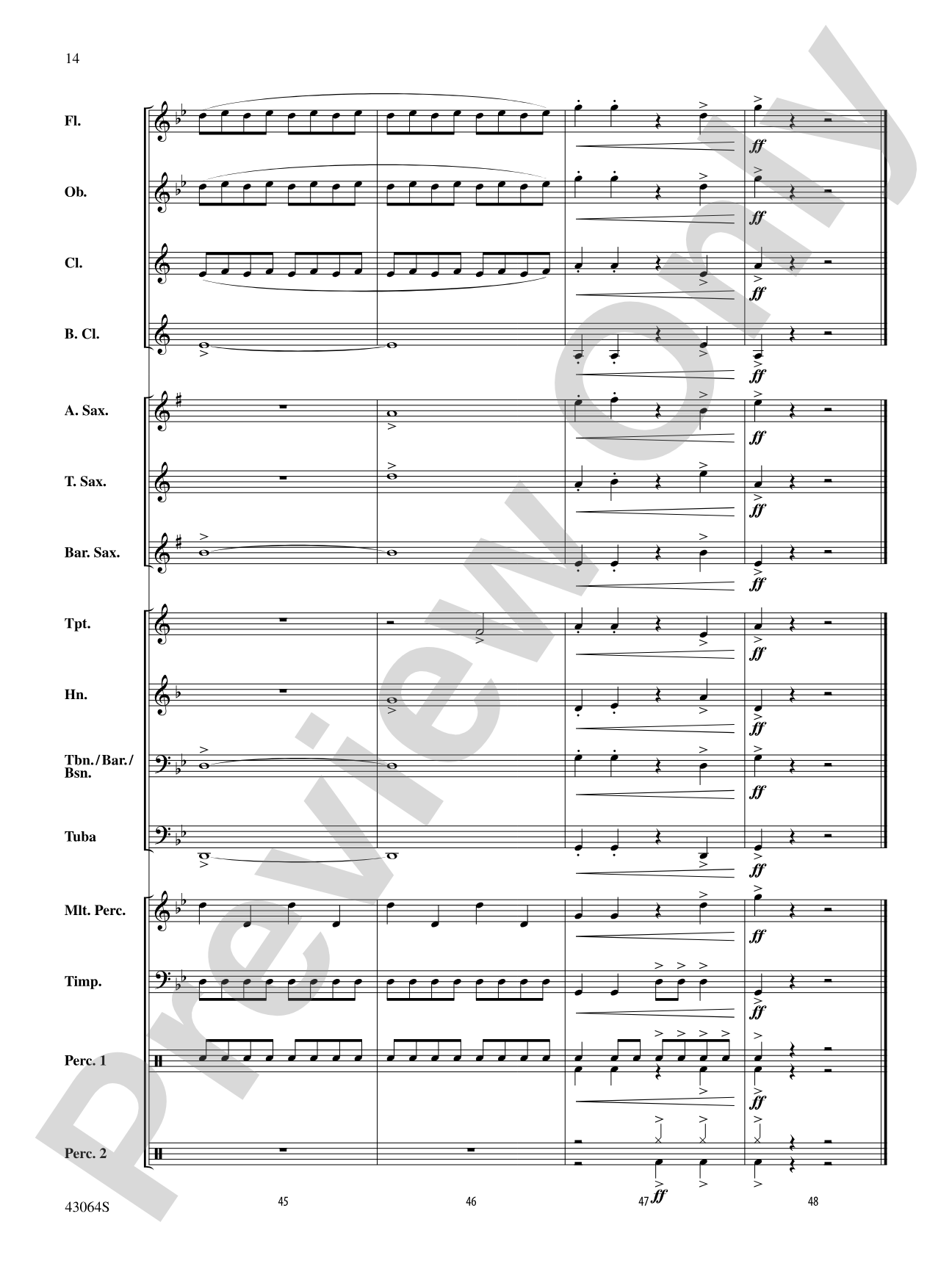 Thor's Hammer: Concert Band Conductor Score & Parts