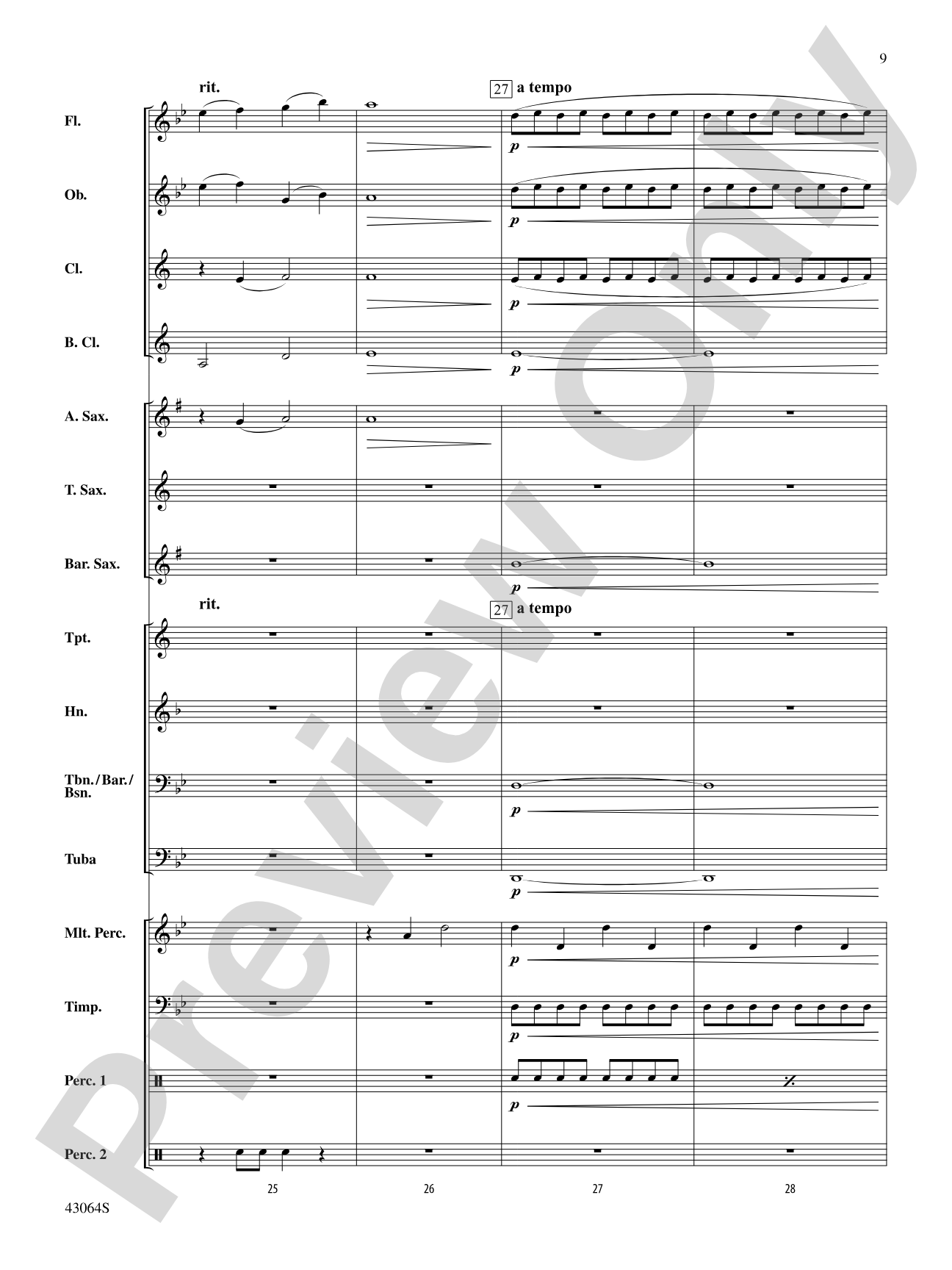 Thor's Hammer: Concert Band Conductor Score & Parts