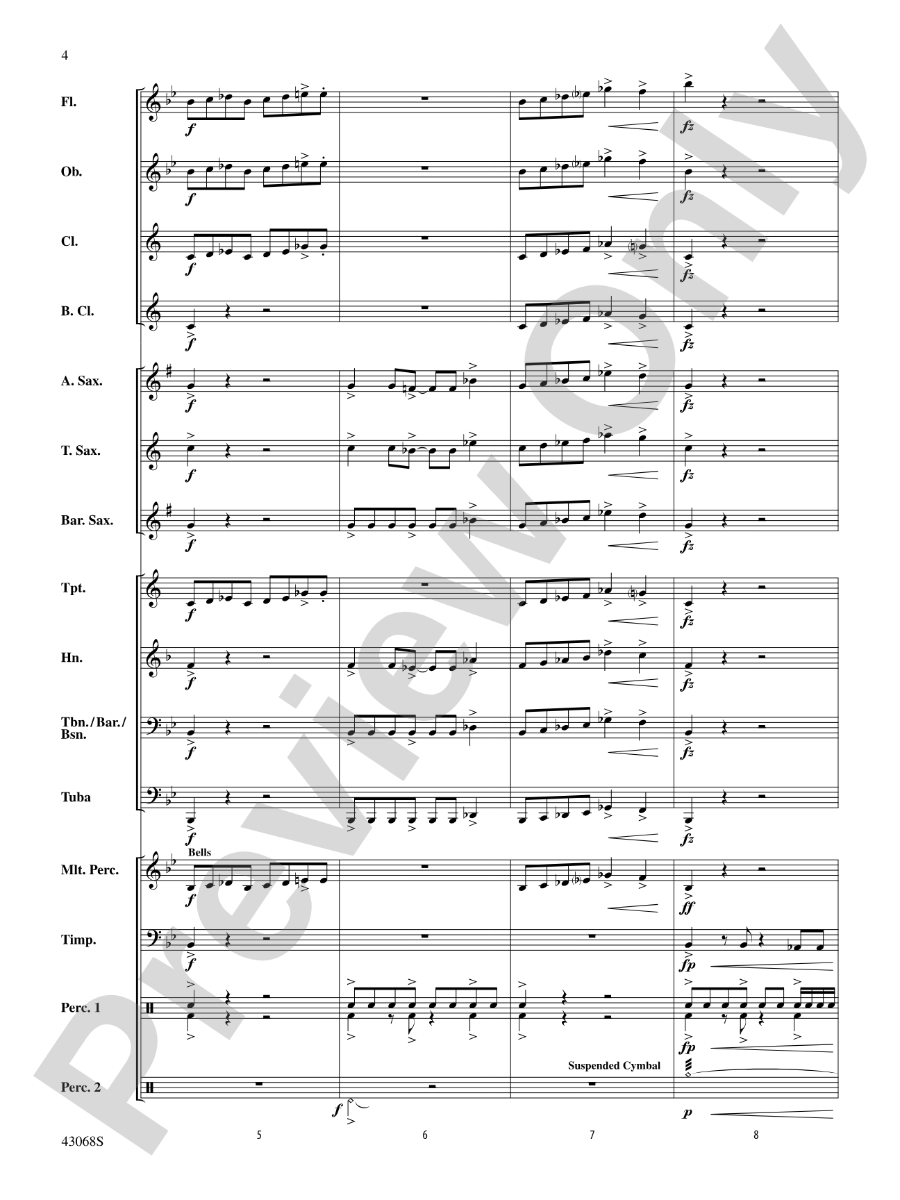 Creepers in the Castle: Concert Band Conductor Score & Parts