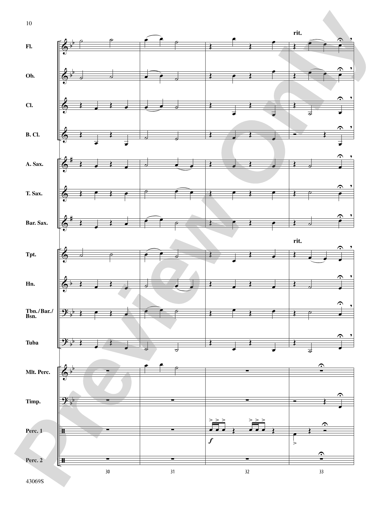 Hymn for Those Who Serve: Concert Band Conductor Score & Parts