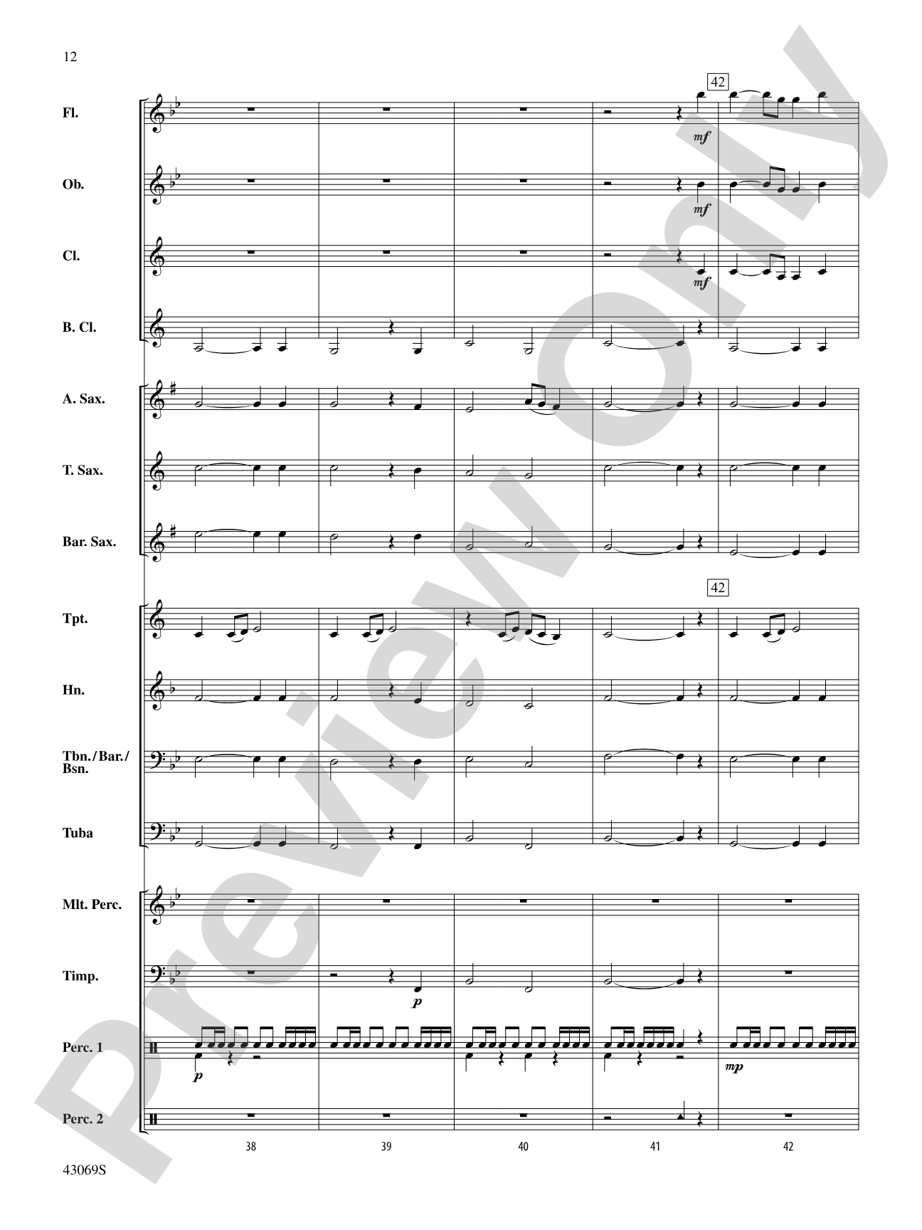 Hymn for Those Who Serve: Concert Band Conductor Score & Parts