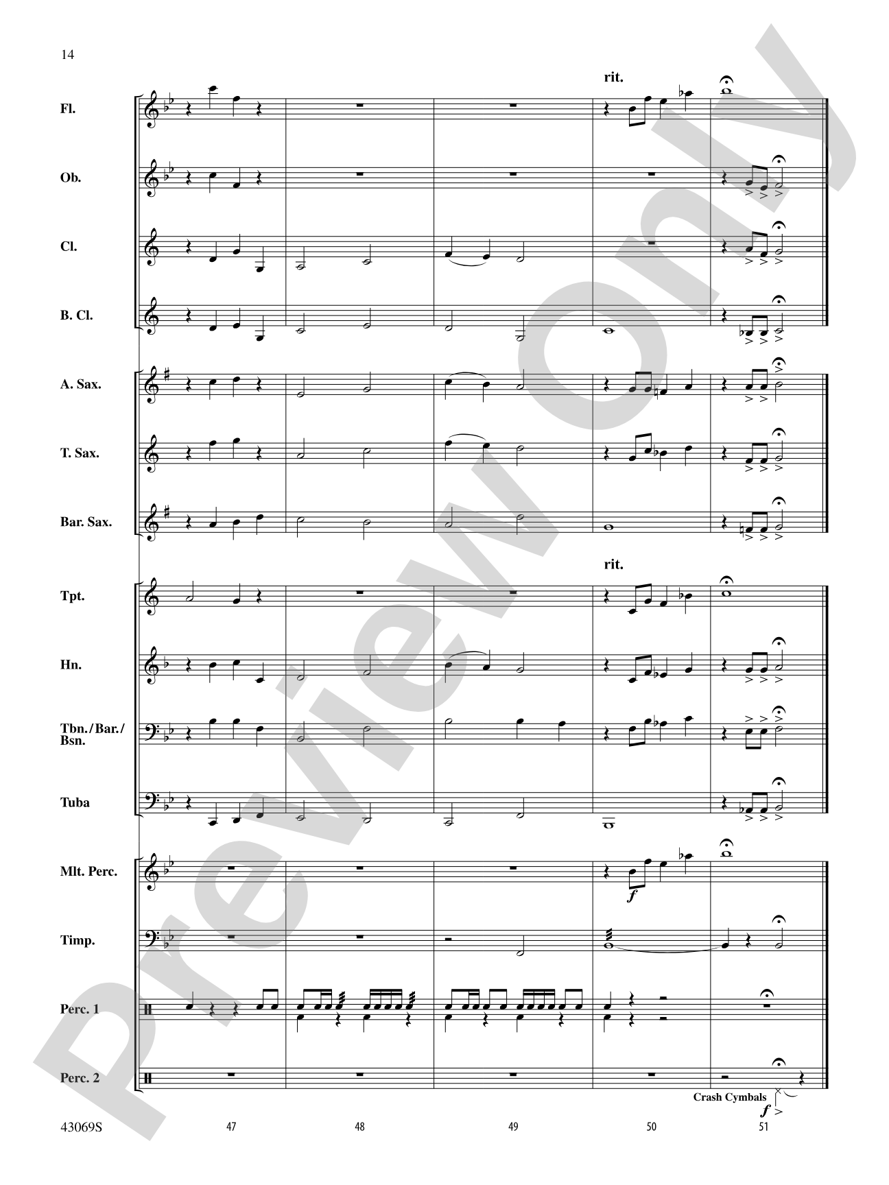 Hymn for Those Who Serve: Concert Band Conductor Score & Parts