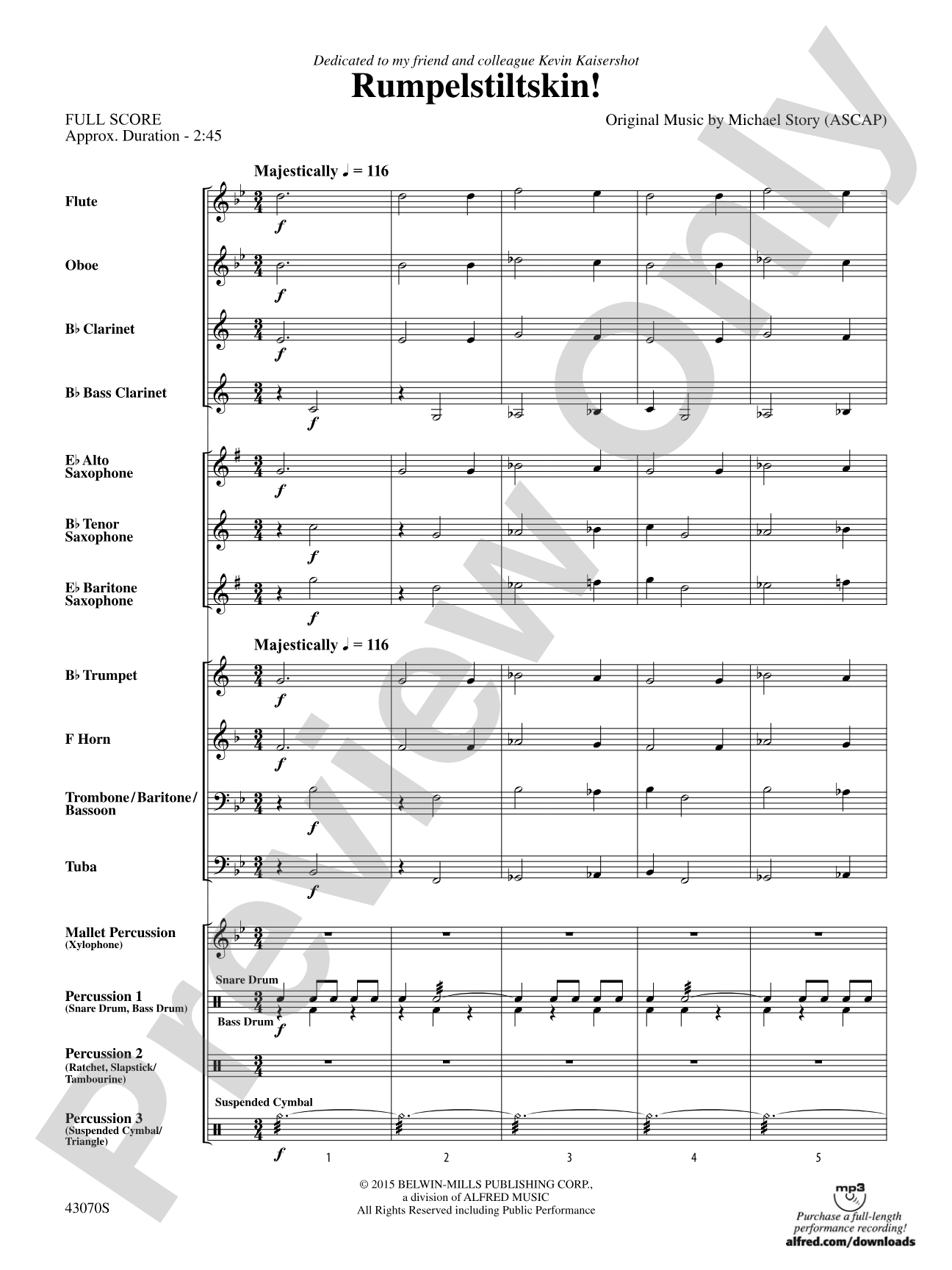 Rumpelstiltskin!: Concert Band Conductor Score & Parts