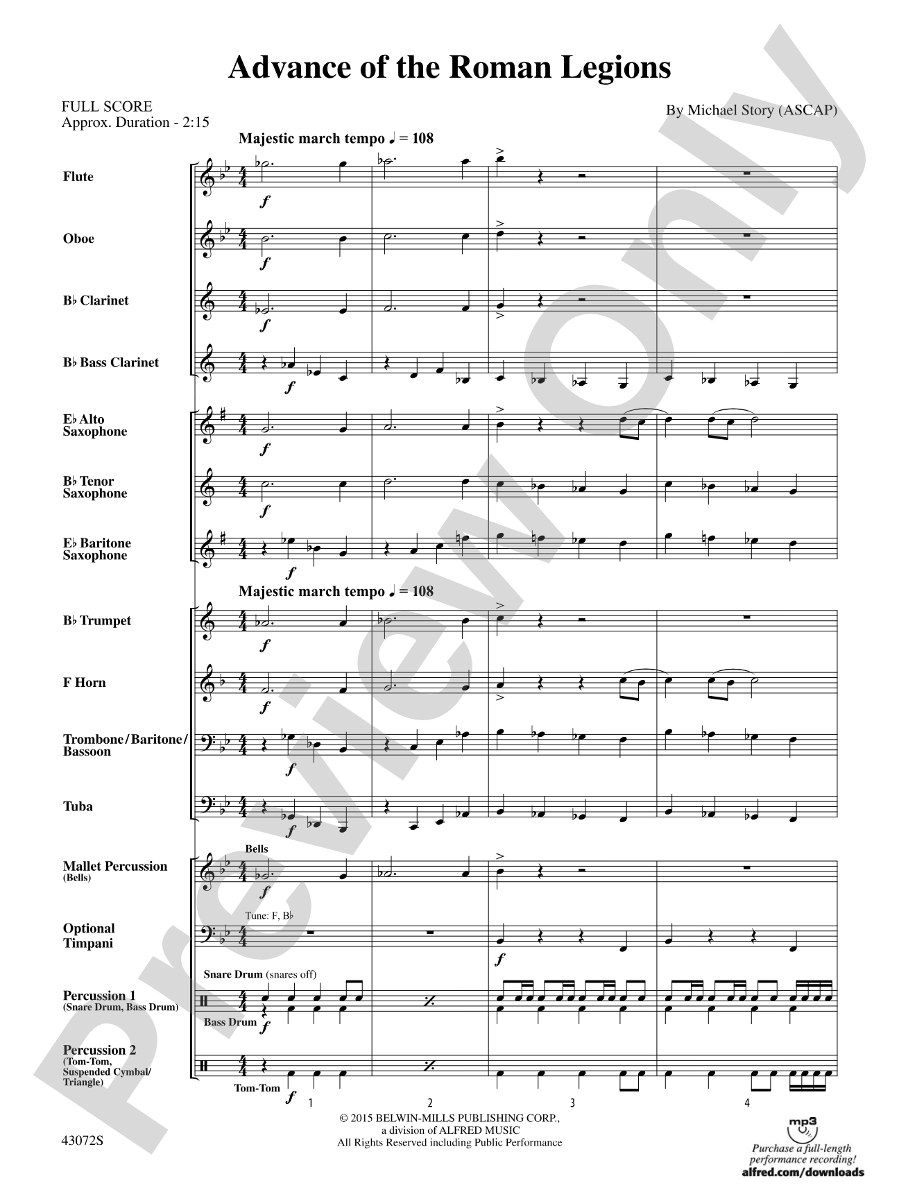 Advance of the Roman Legions: Score
