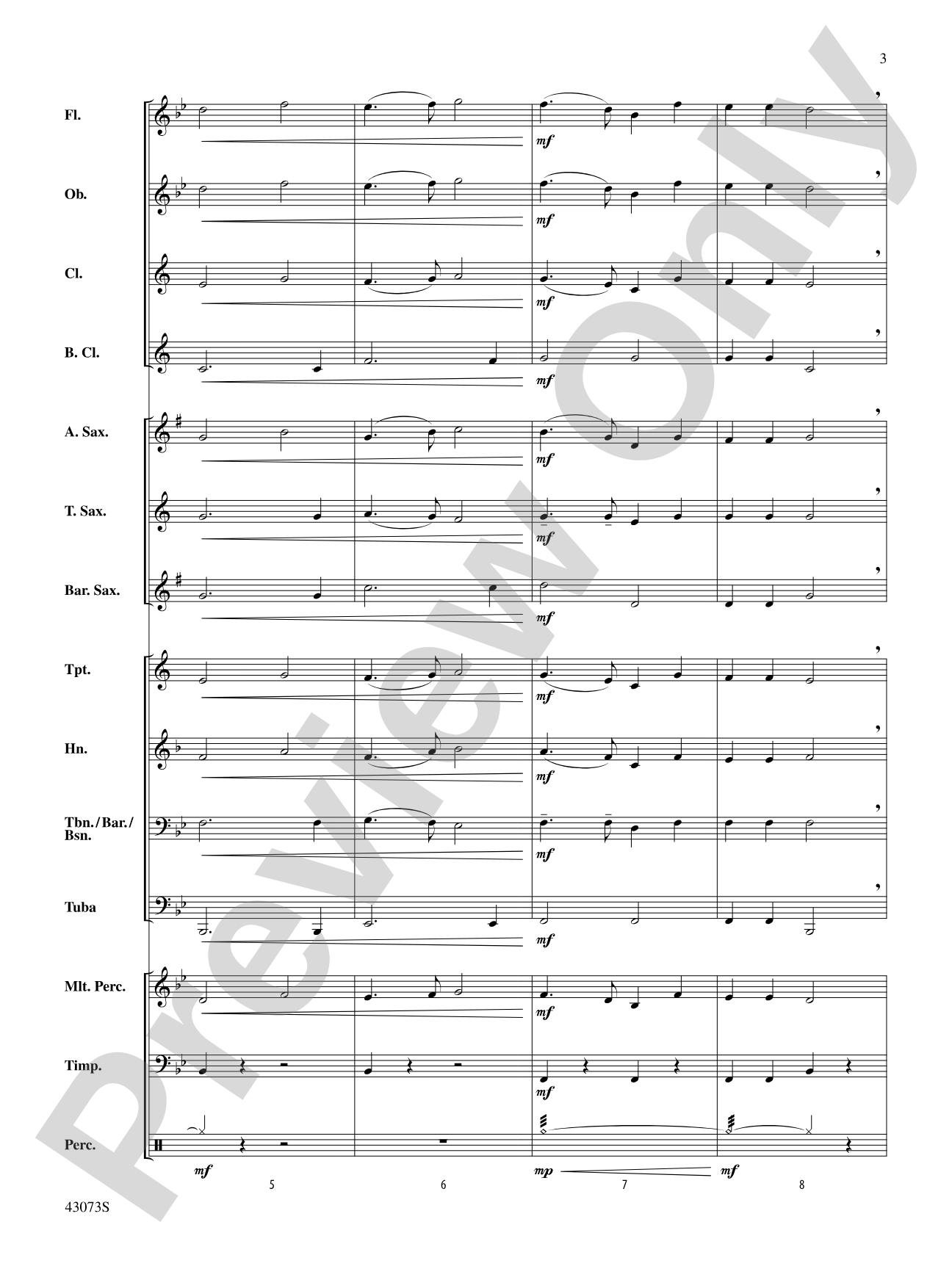 Chorale: Concert Band Conductor Score & Parts