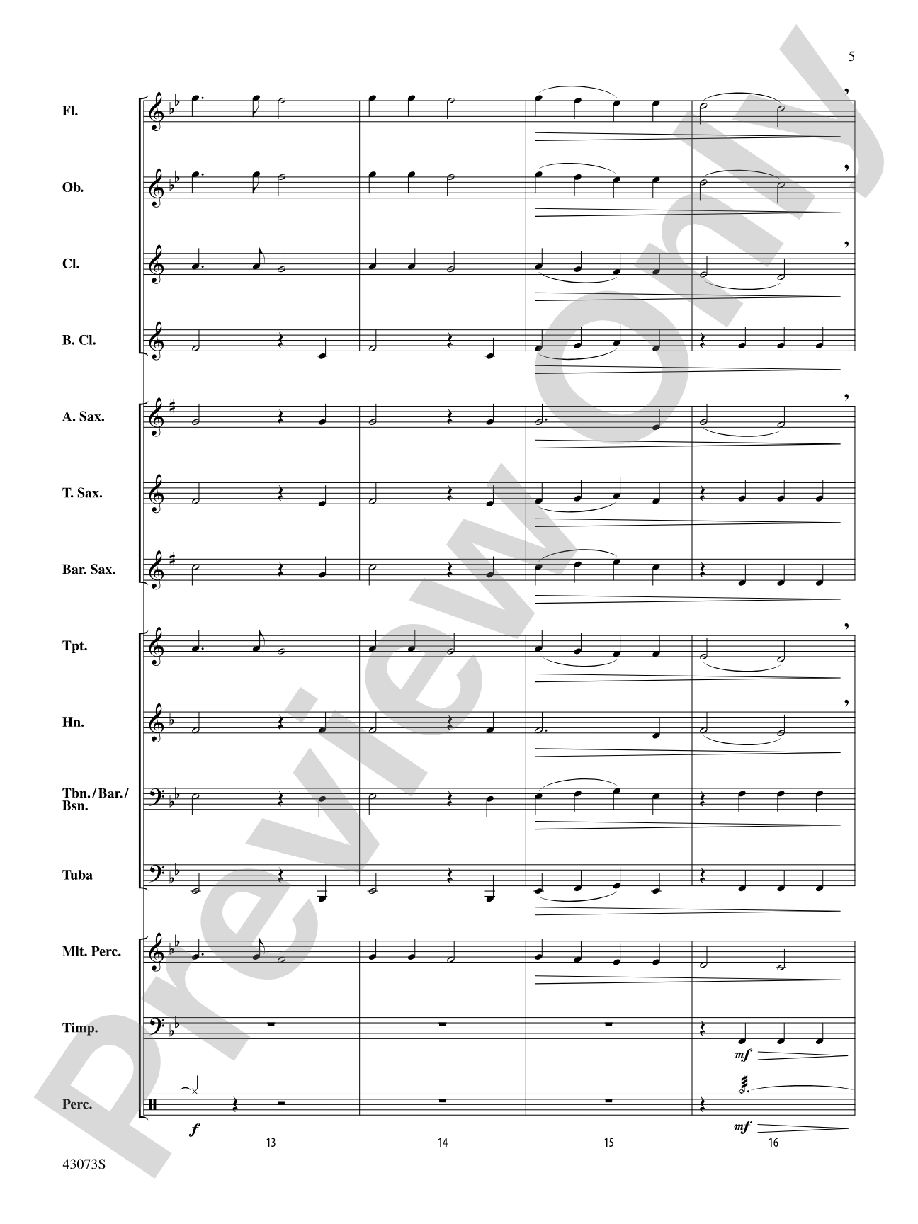 Chorale: Concert Band Conductor Score & Parts