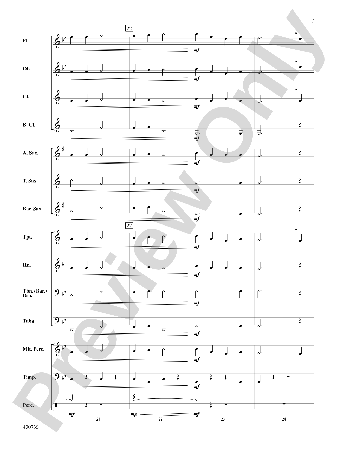 Chorale: Concert Band Conductor Score & Parts