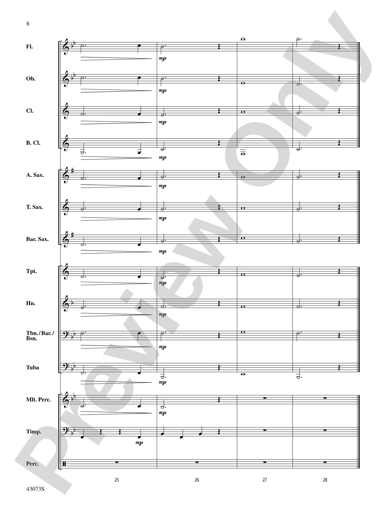 Chorale: Concert Band Conductor Score & Parts