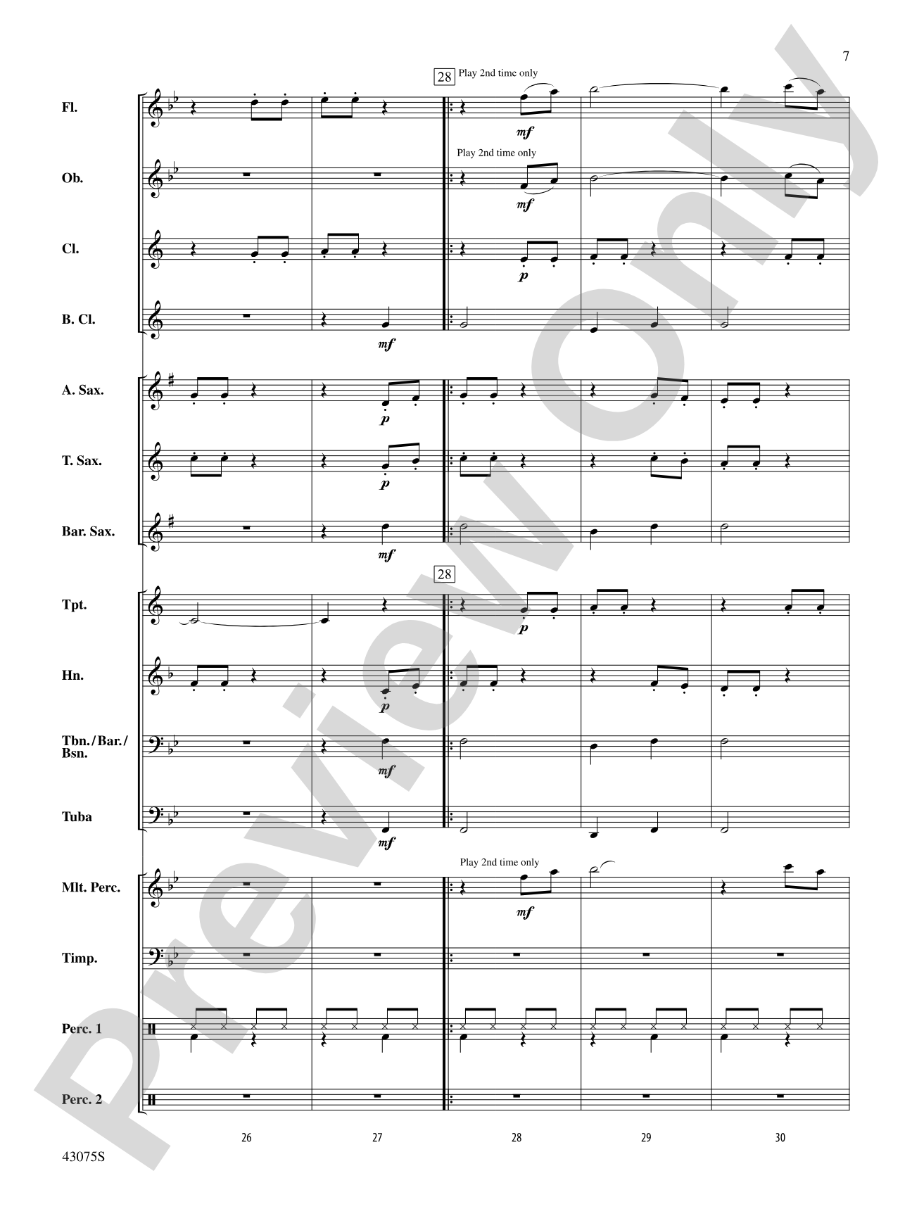 Glorious Sight: Concert Band Conductor Score & Parts