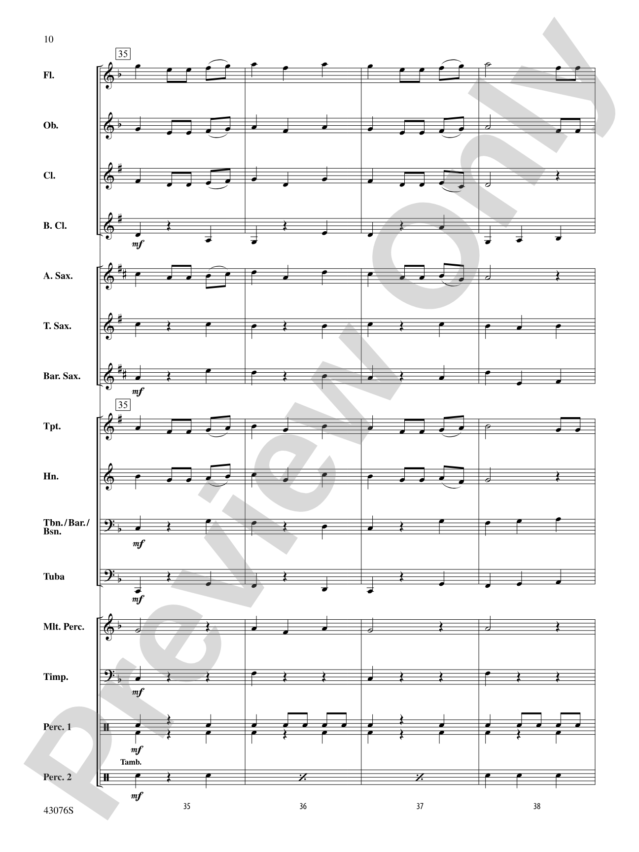 Las Mañanitas: Concert Band Conductor Score & Parts