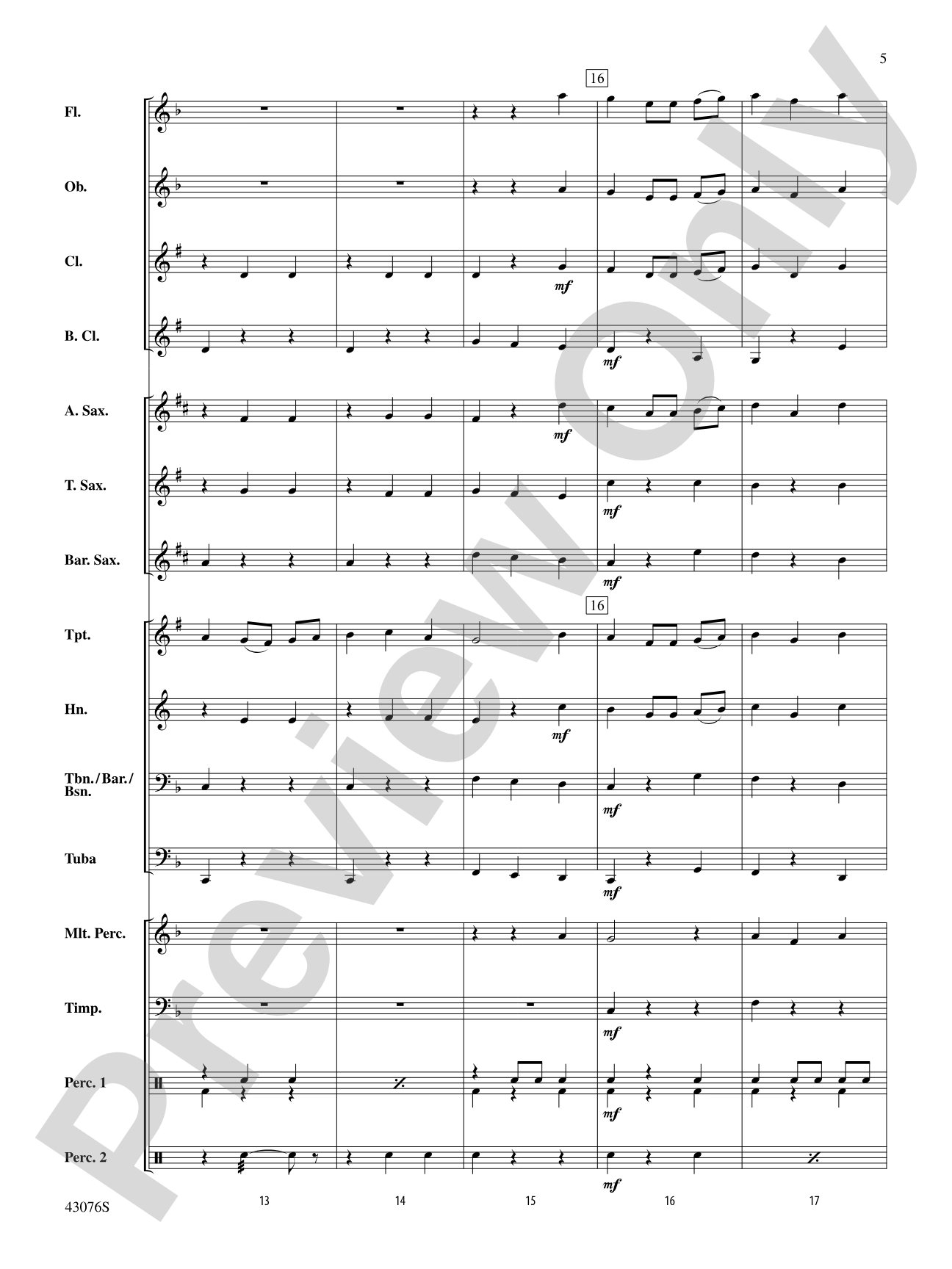 Las Mañanitas: Concert Band Conductor Score & Parts