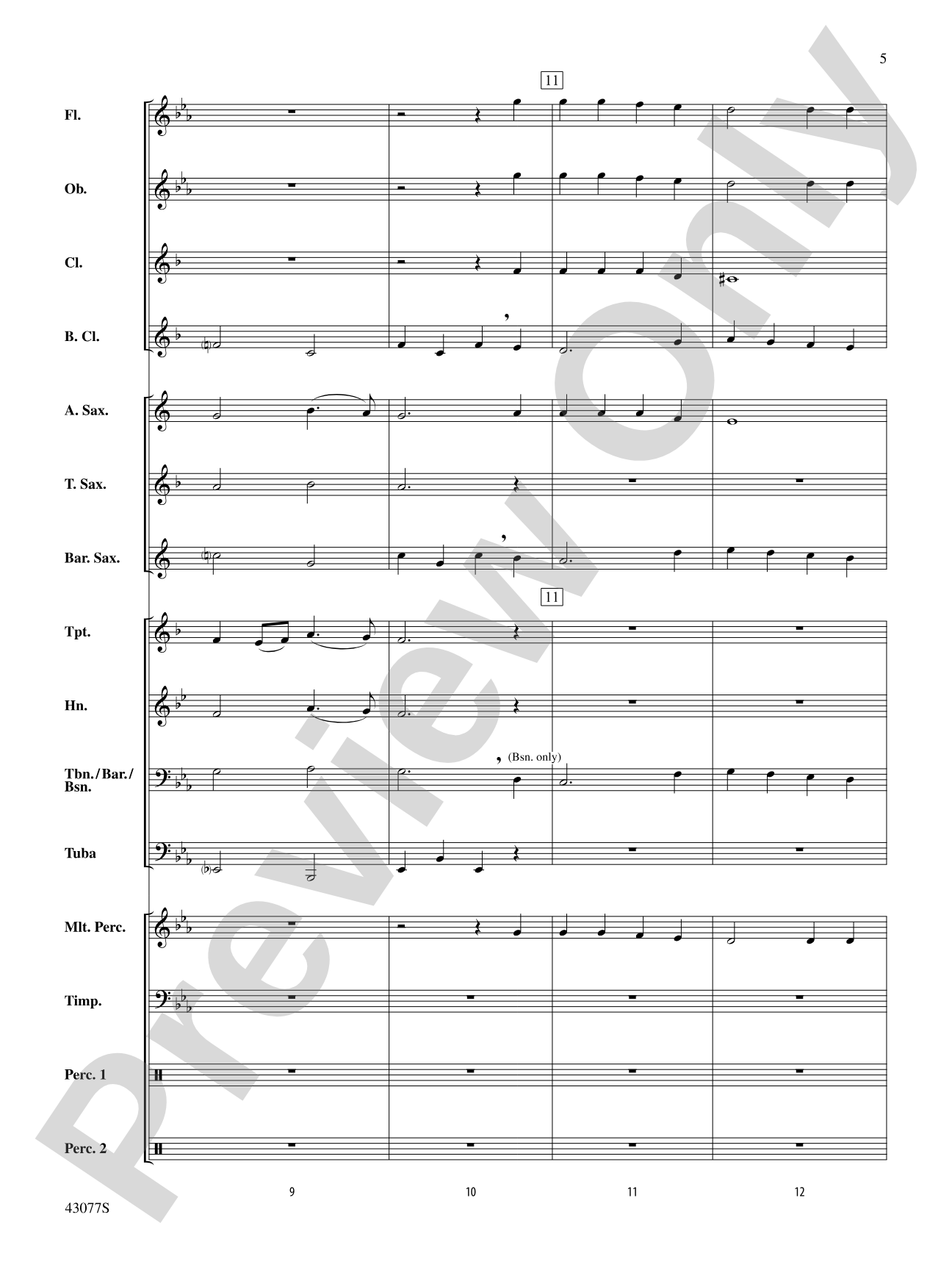 O Little Town of Bethlehem: Concert Band Conductor Score & Parts