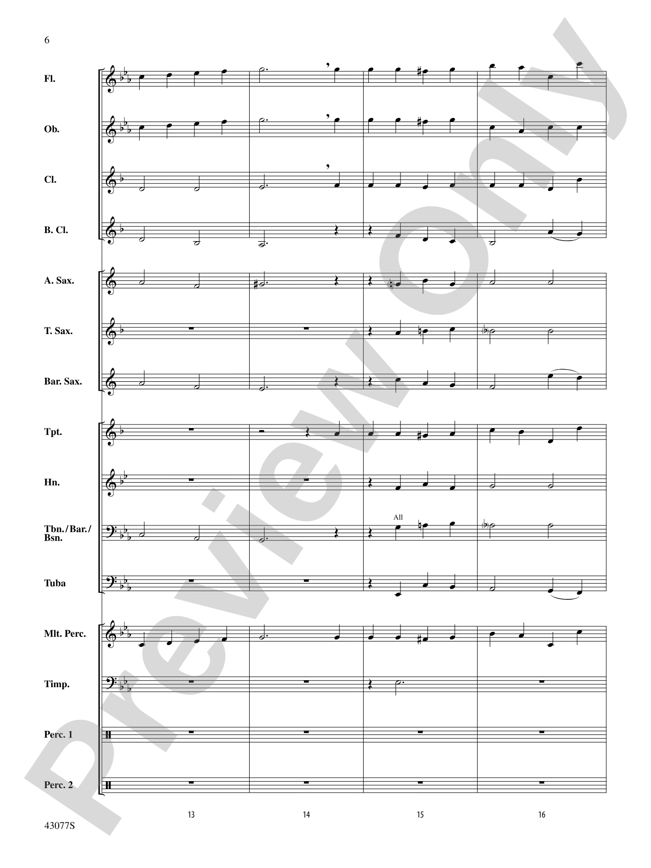 O Little Town of Bethlehem: Concert Band Conductor Score & Parts