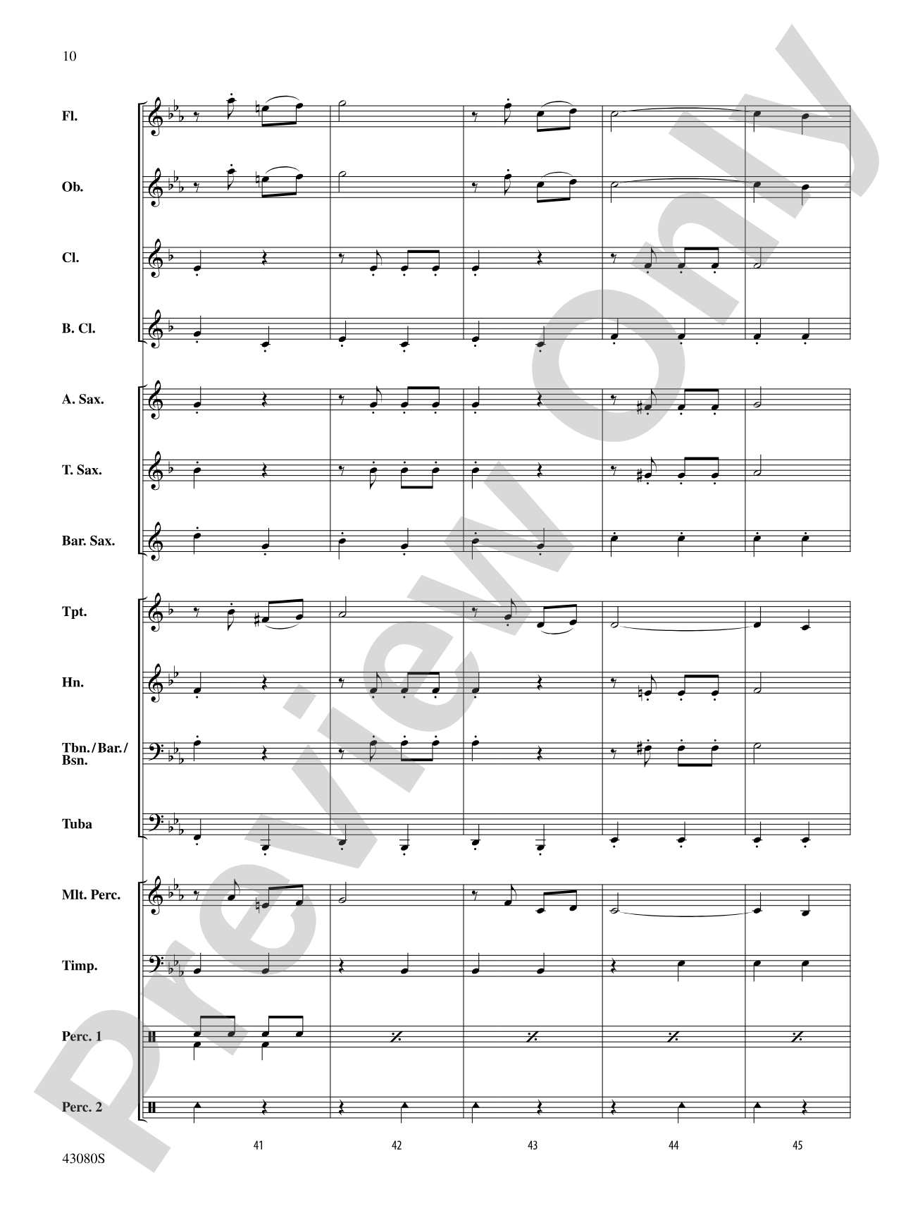 The Gladiator: Concert Band Conductor Score & Parts