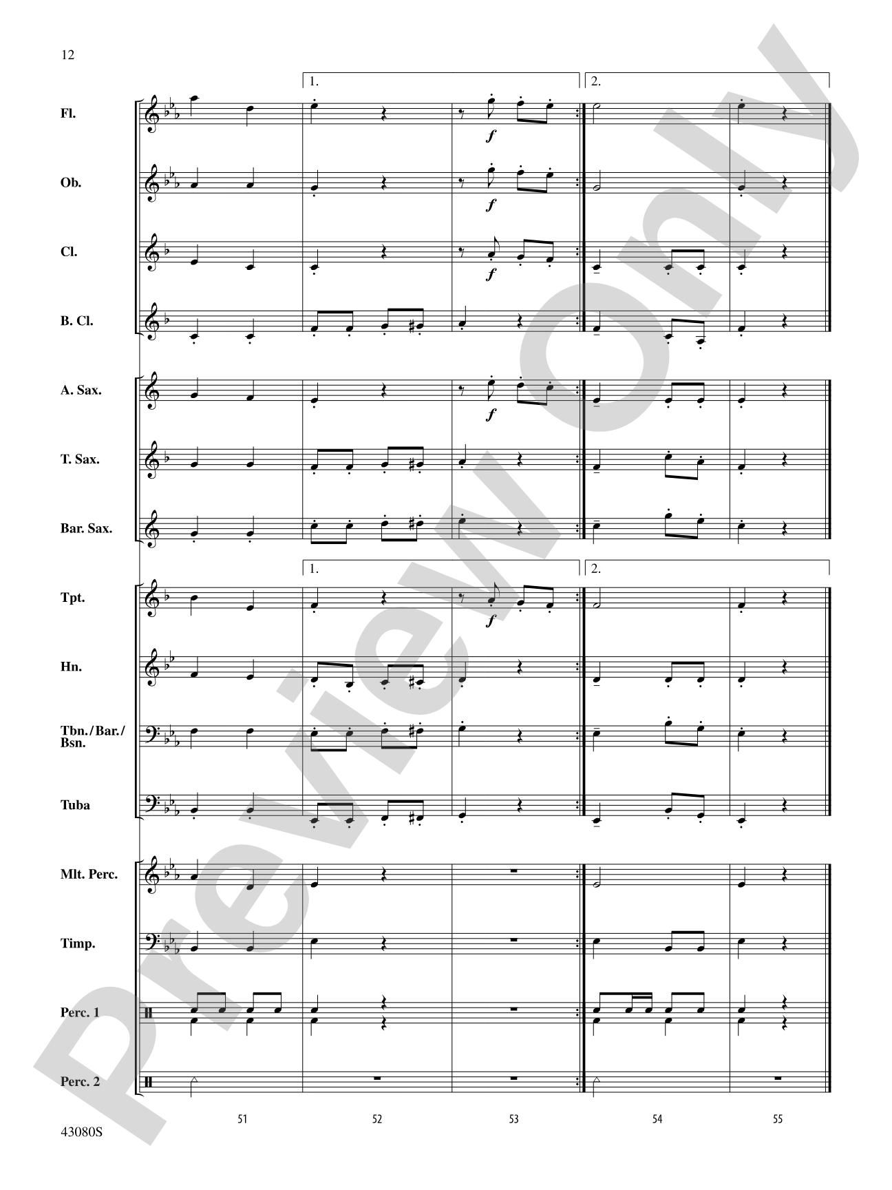 The Gladiator: Concert Band Conductor Score & Parts