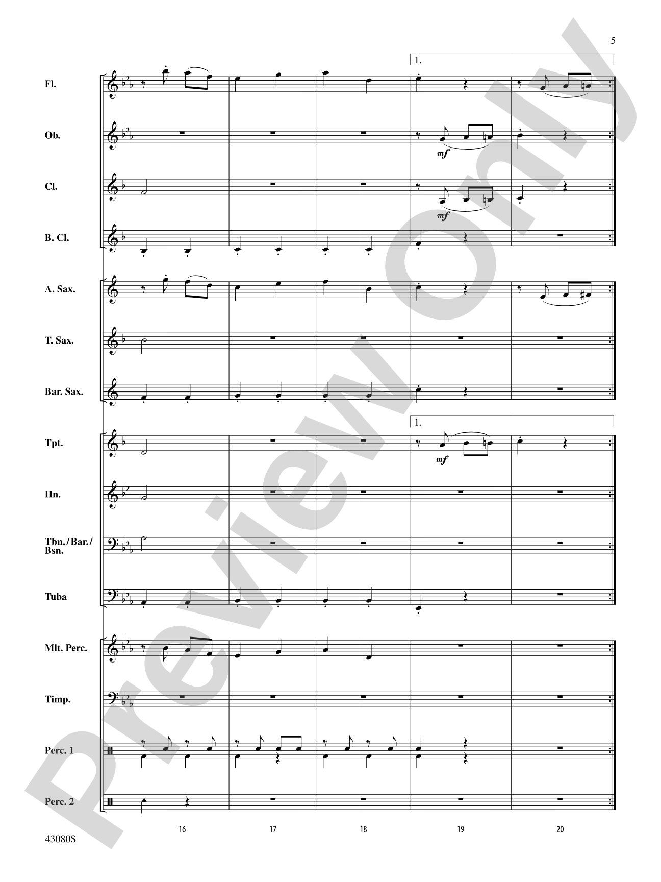 The Gladiator: Concert Band Conductor Score & Parts