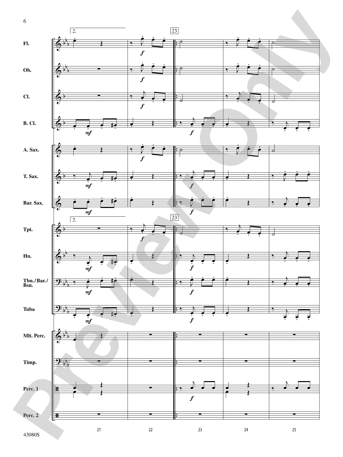 The Gladiator: Concert Band Conductor Score & Parts