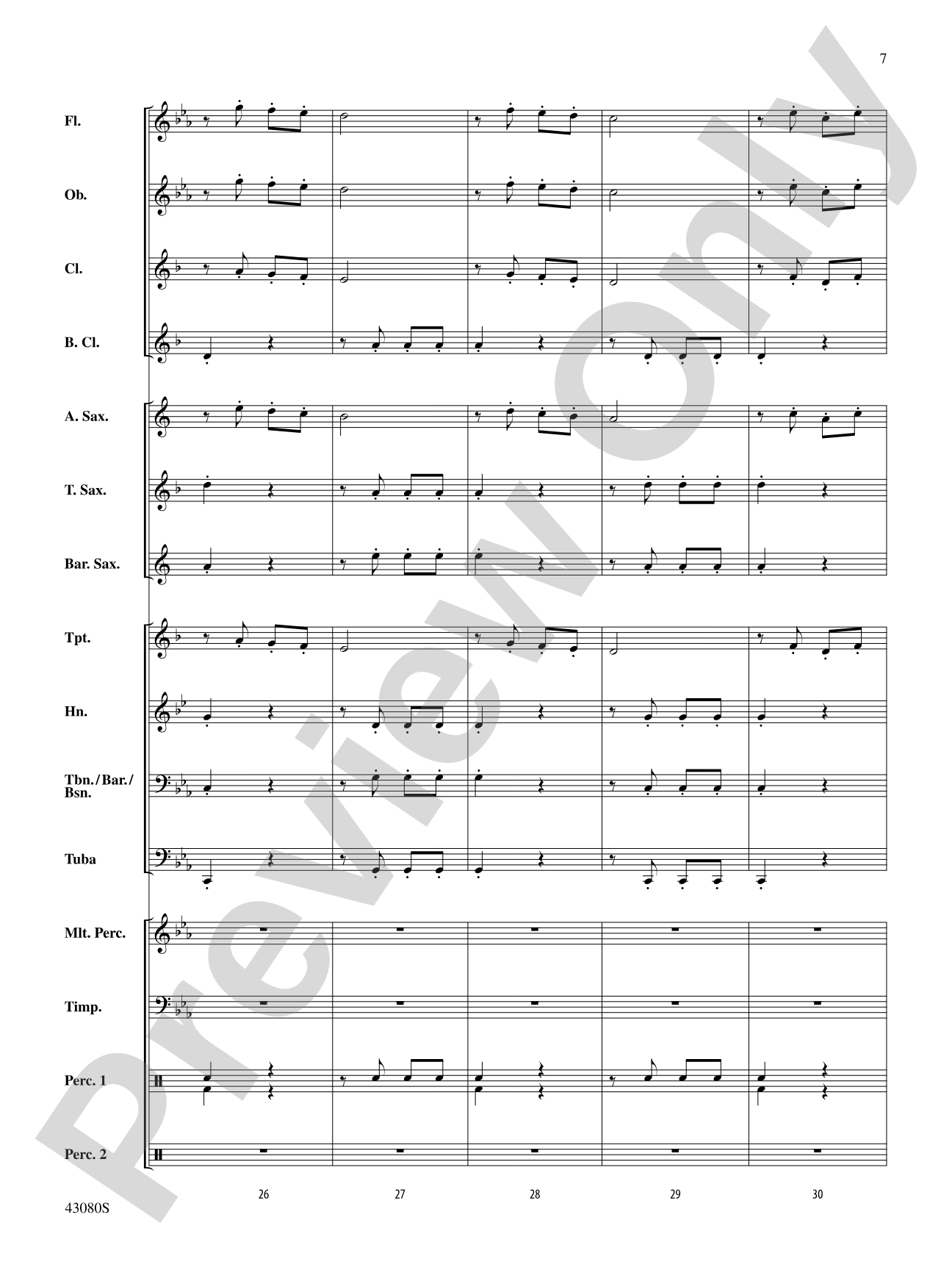 The Gladiator: Concert Band Conductor Score & Parts