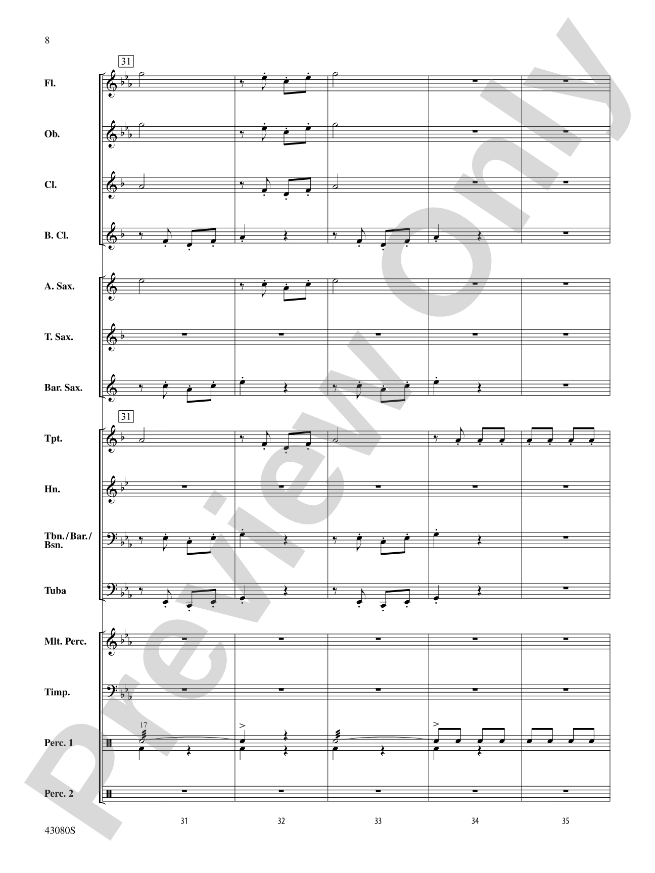 The Gladiator: Concert Band Conductor Score & Parts