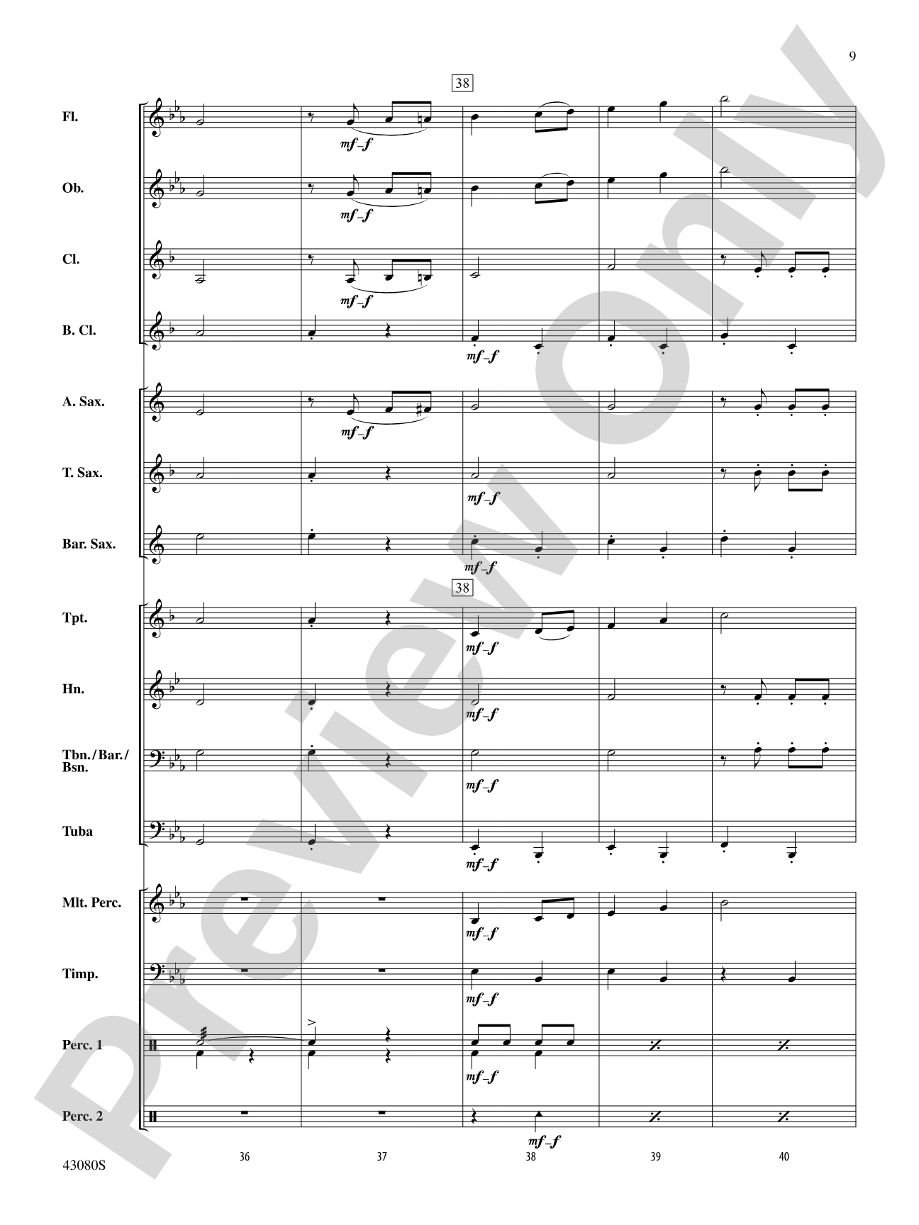 The Gladiator: Concert Band Conductor Score & Parts