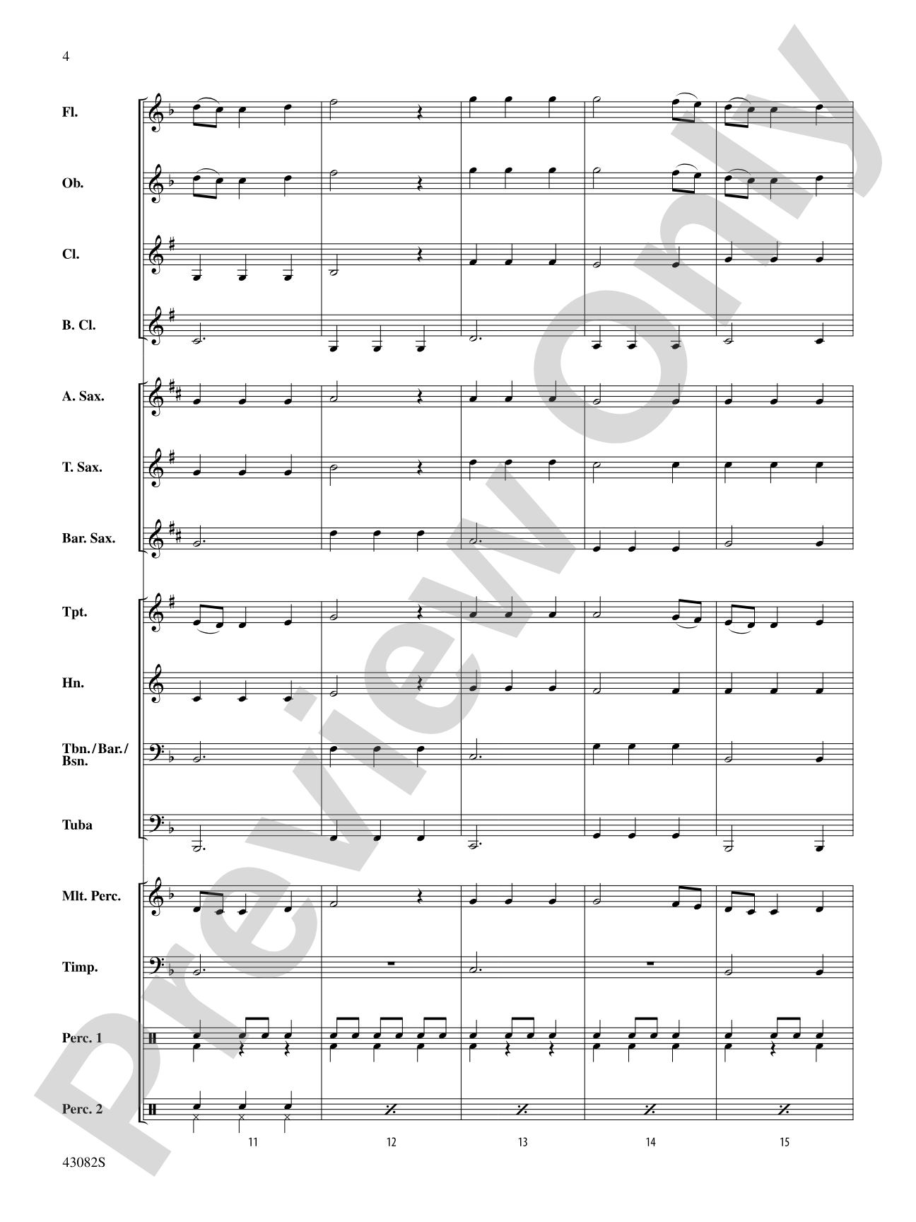 Medieval Dance: Concert Band Conductor Score & Parts