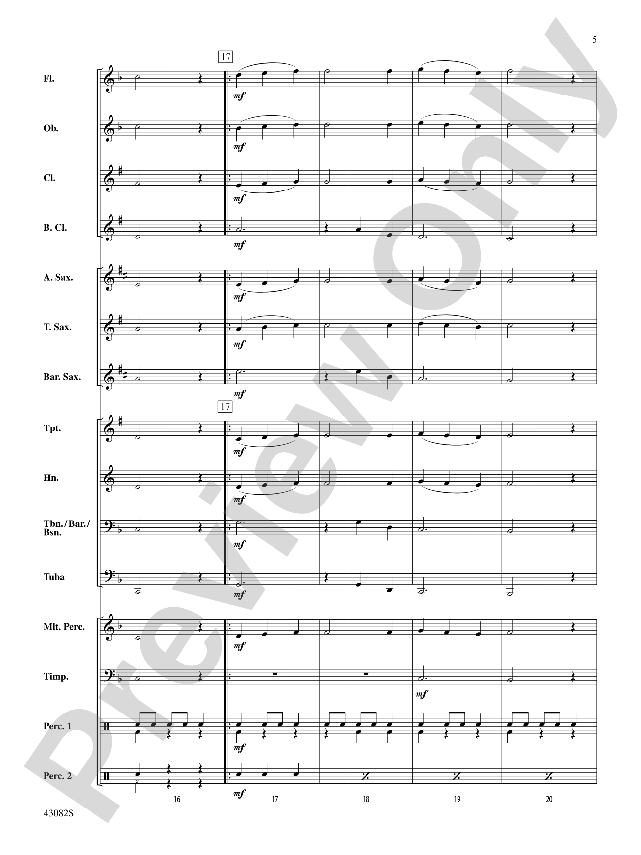 Medieval Dance: Concert Band Conductor Score & Parts