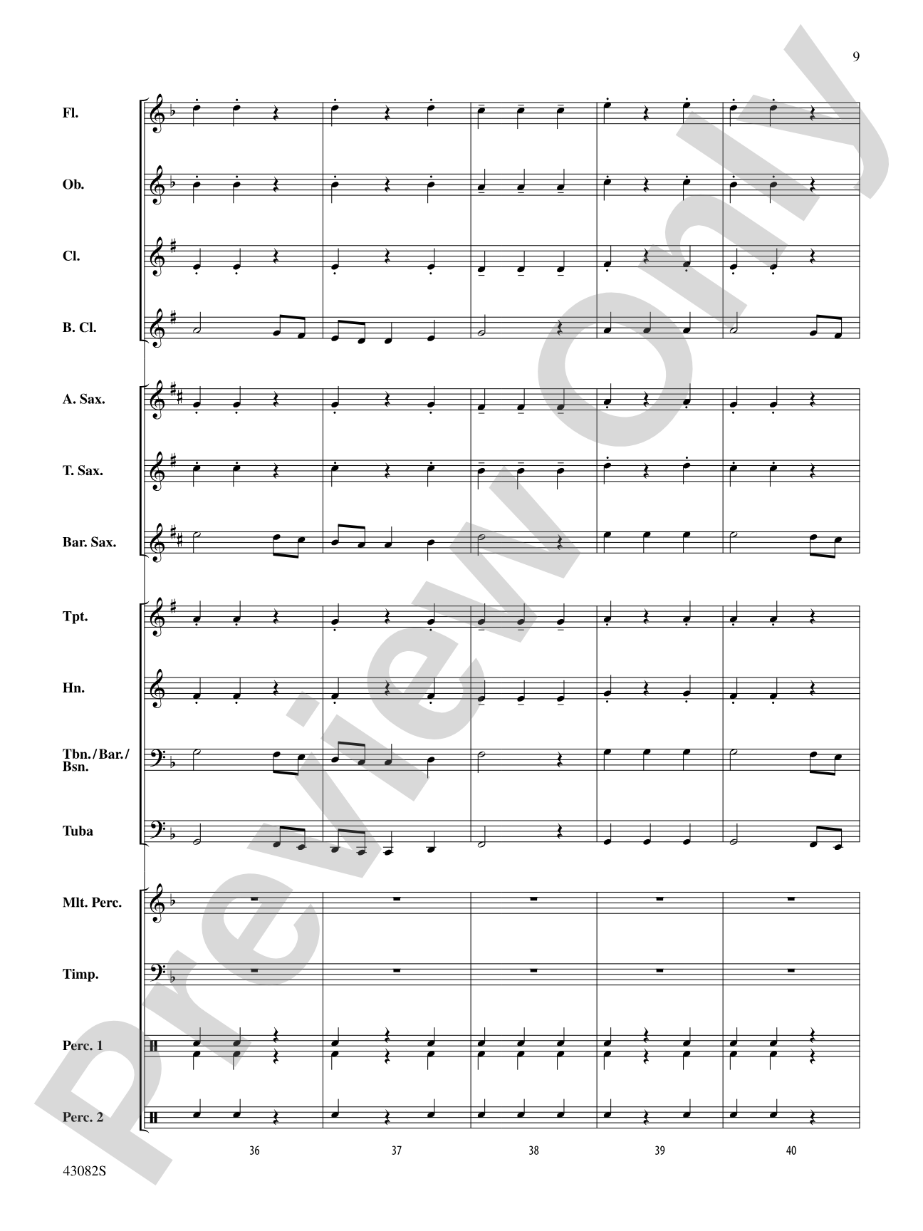 Medieval Dance: Concert Band Conductor Score & Parts