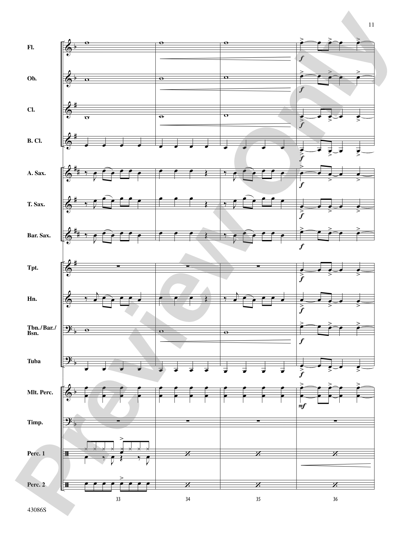 Birthday: Concert Band Conductor Score & Parts
