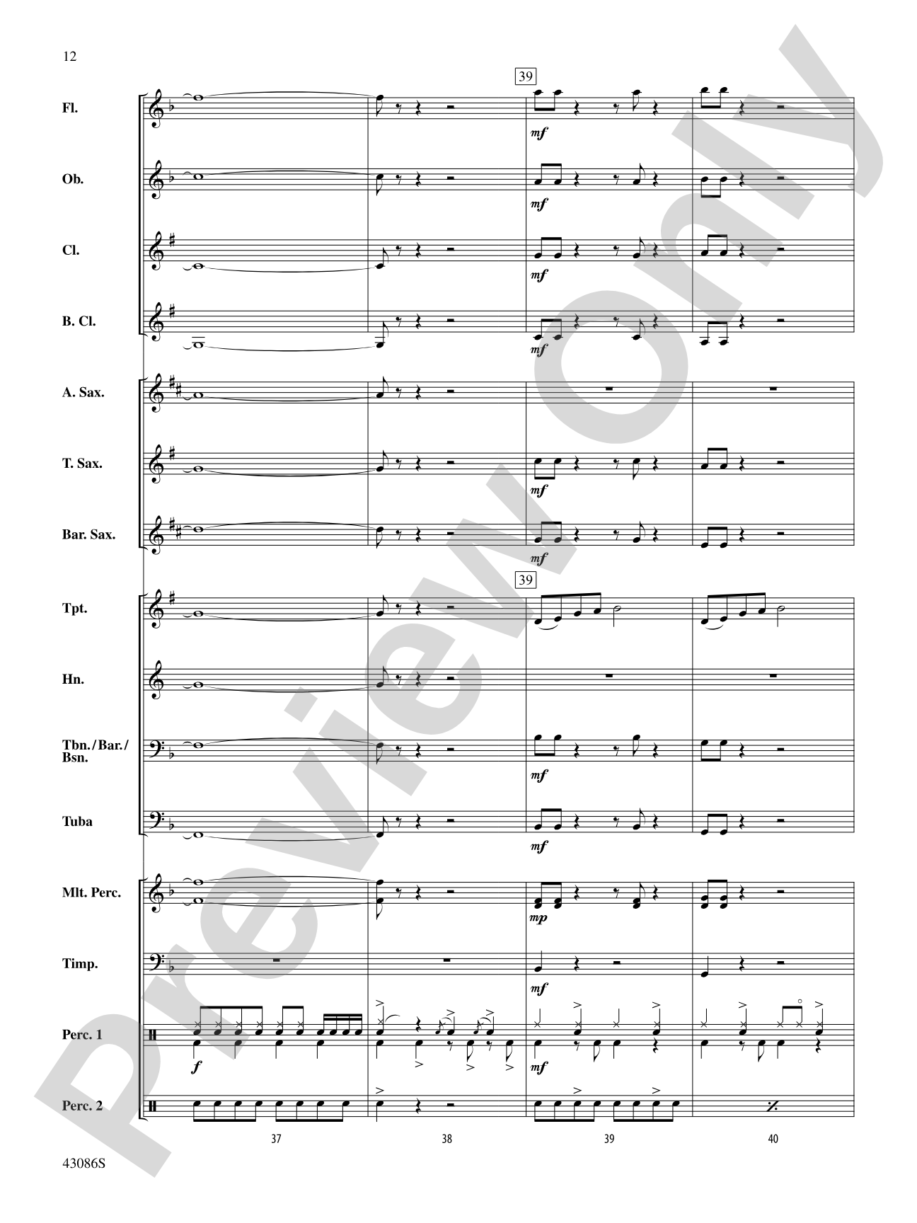 Birthday: Concert Band Conductor Score & Parts