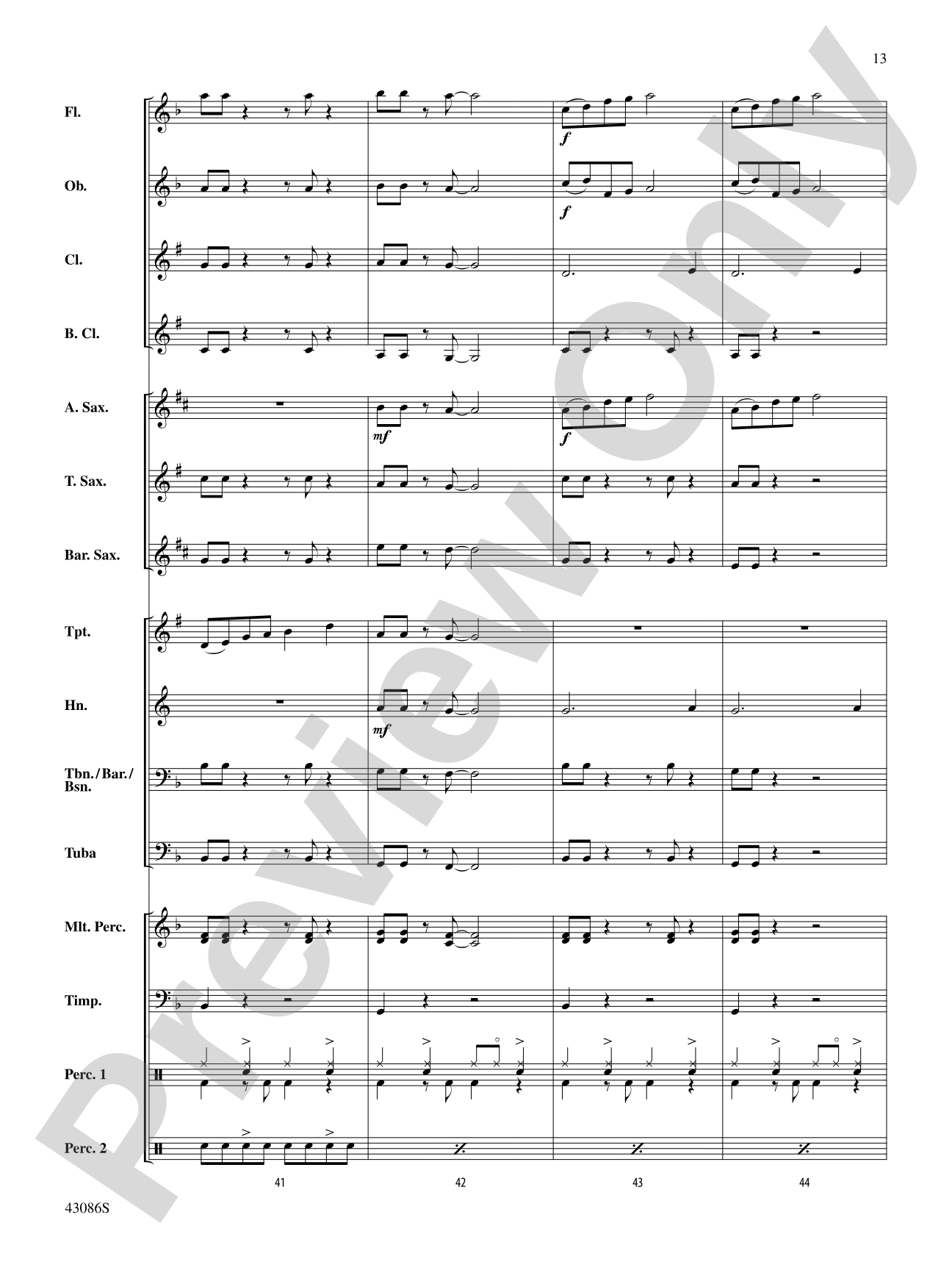 Birthday: Concert Band Conductor Score & Parts