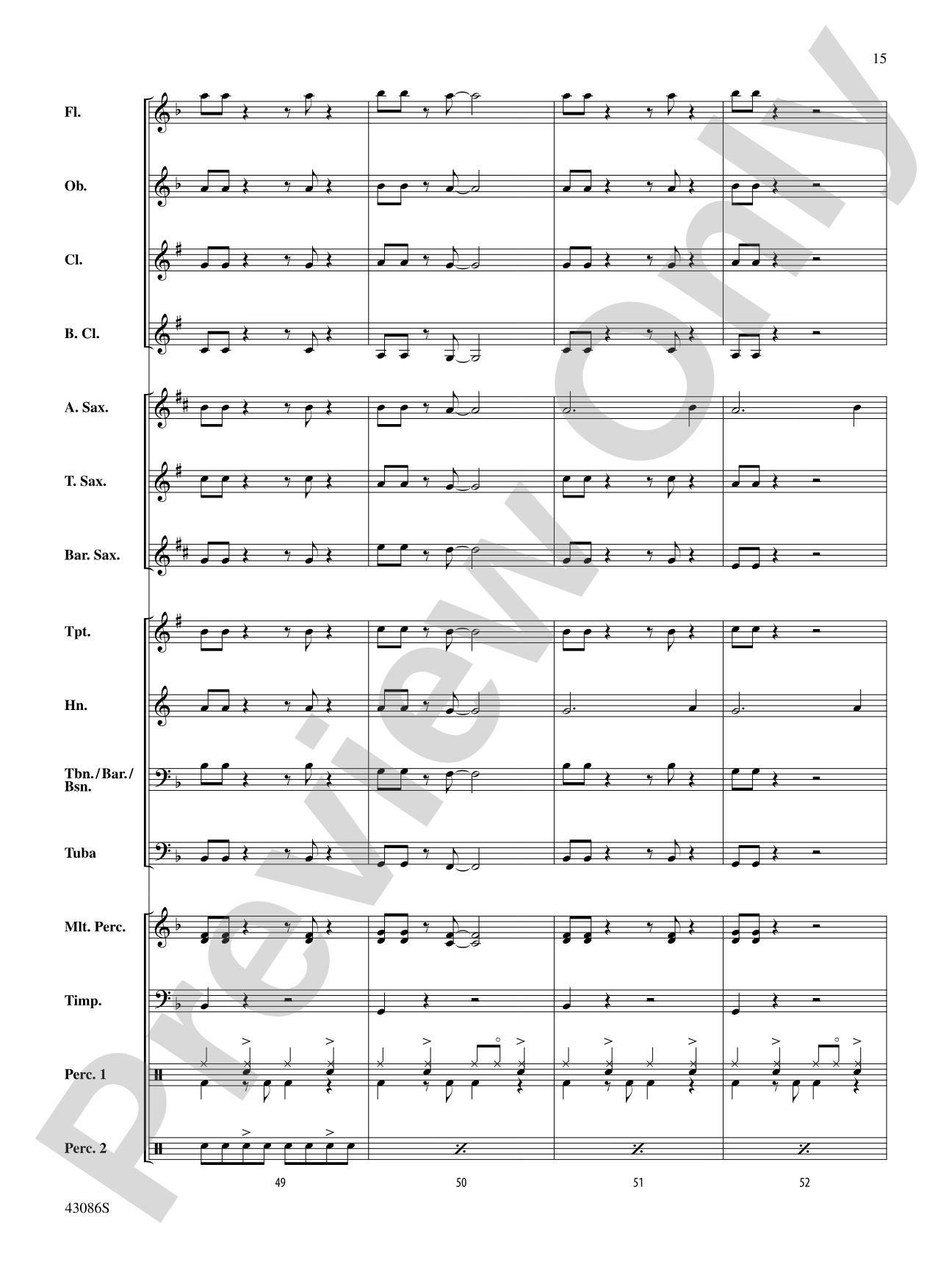 Birthday: Concert Band Conductor Score & Parts