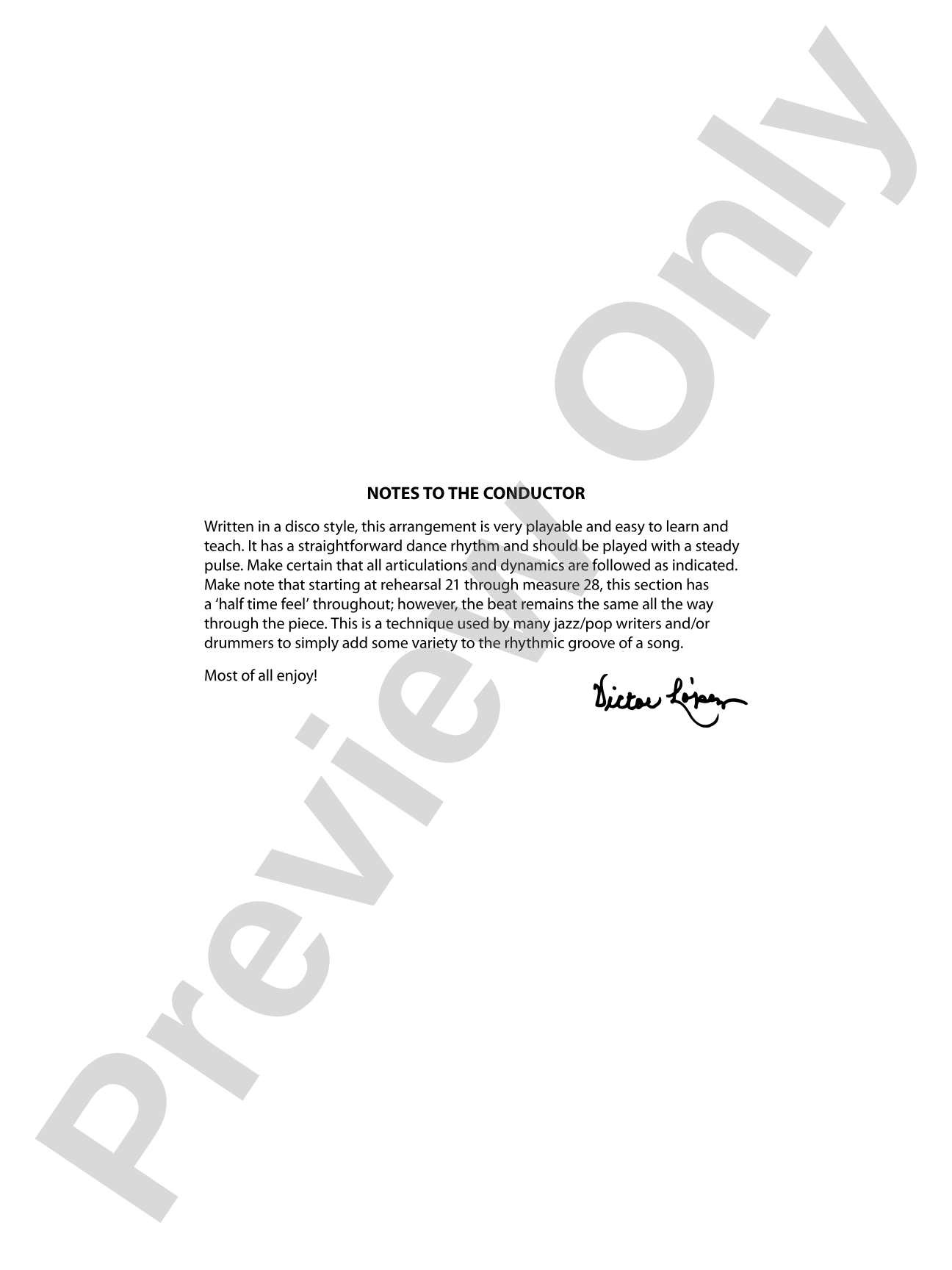 Birthday: Concert Band Conductor Score & Parts