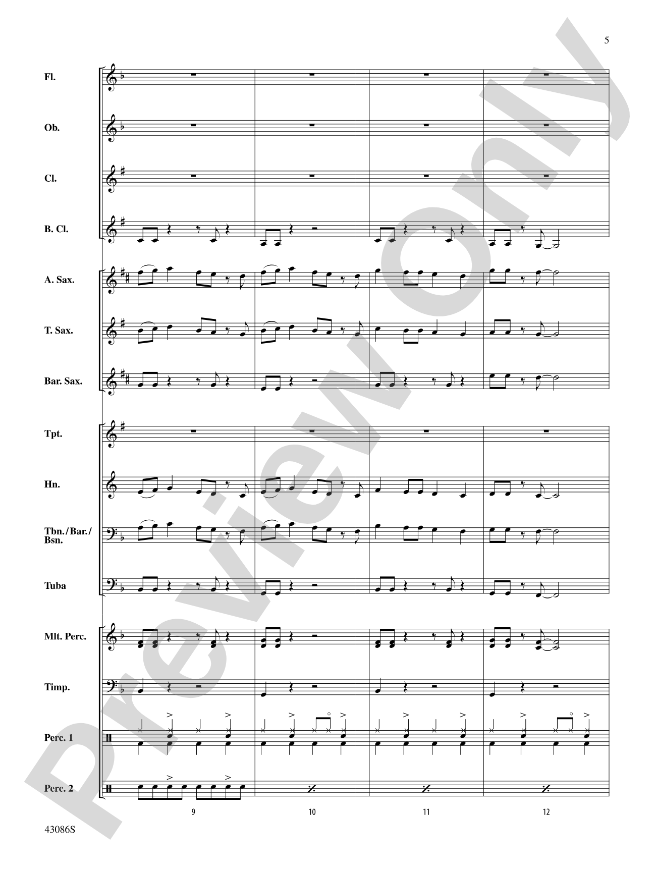 Birthday: Concert Band Conductor Score & Parts
