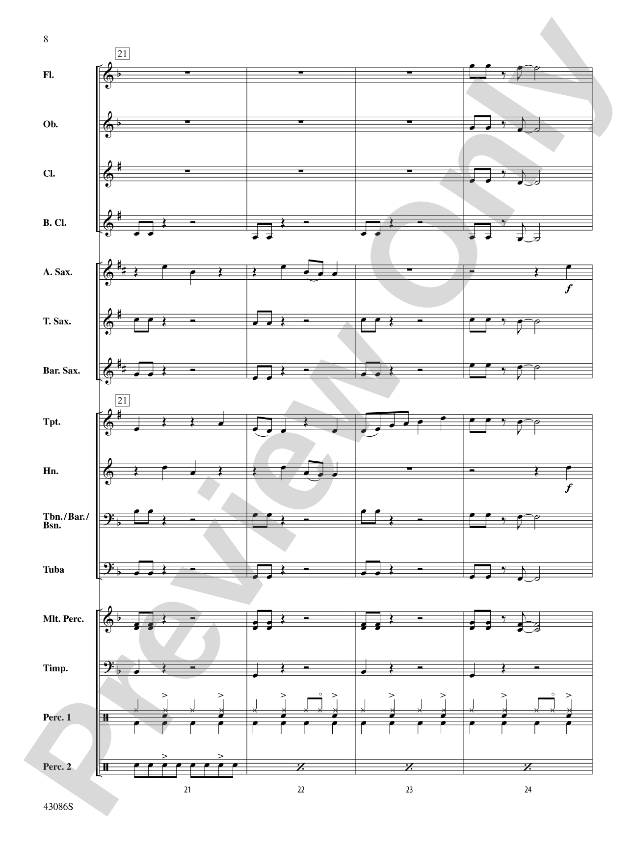 Birthday: Concert Band Conductor Score & Parts