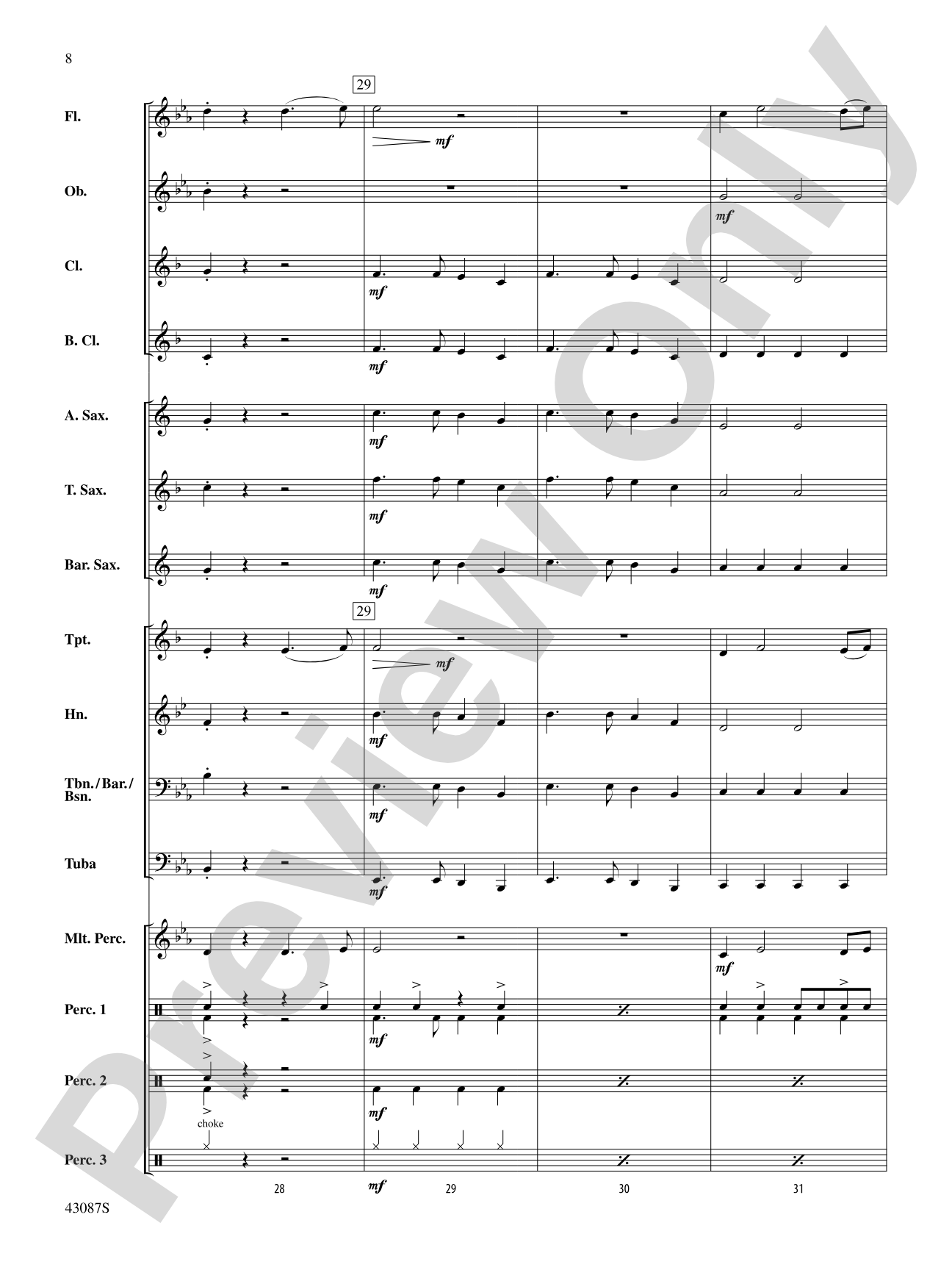 Still Into You: Concert Band Conductor Score & Parts