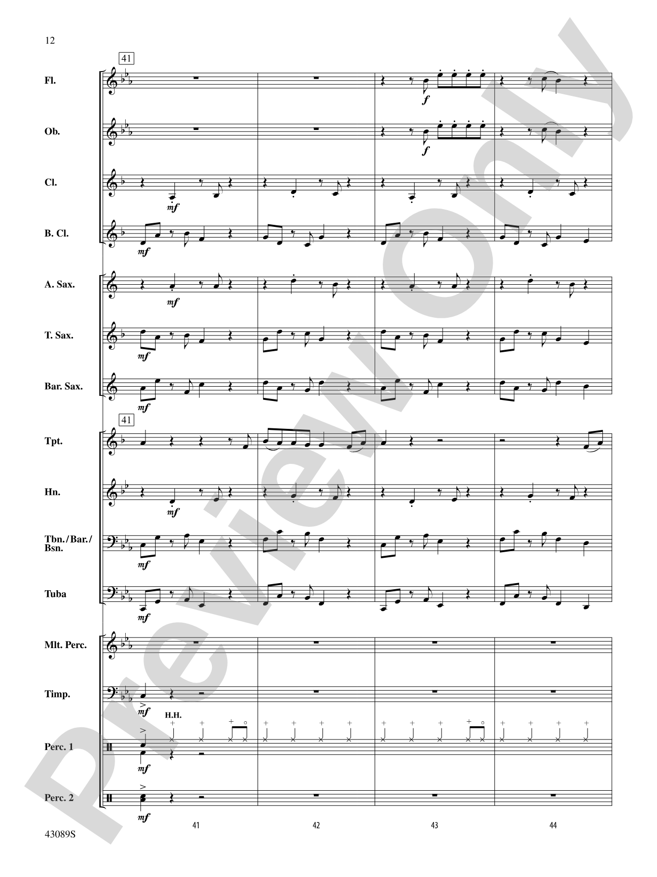 Am I Wrong: Concert Band Conductor Score & Parts