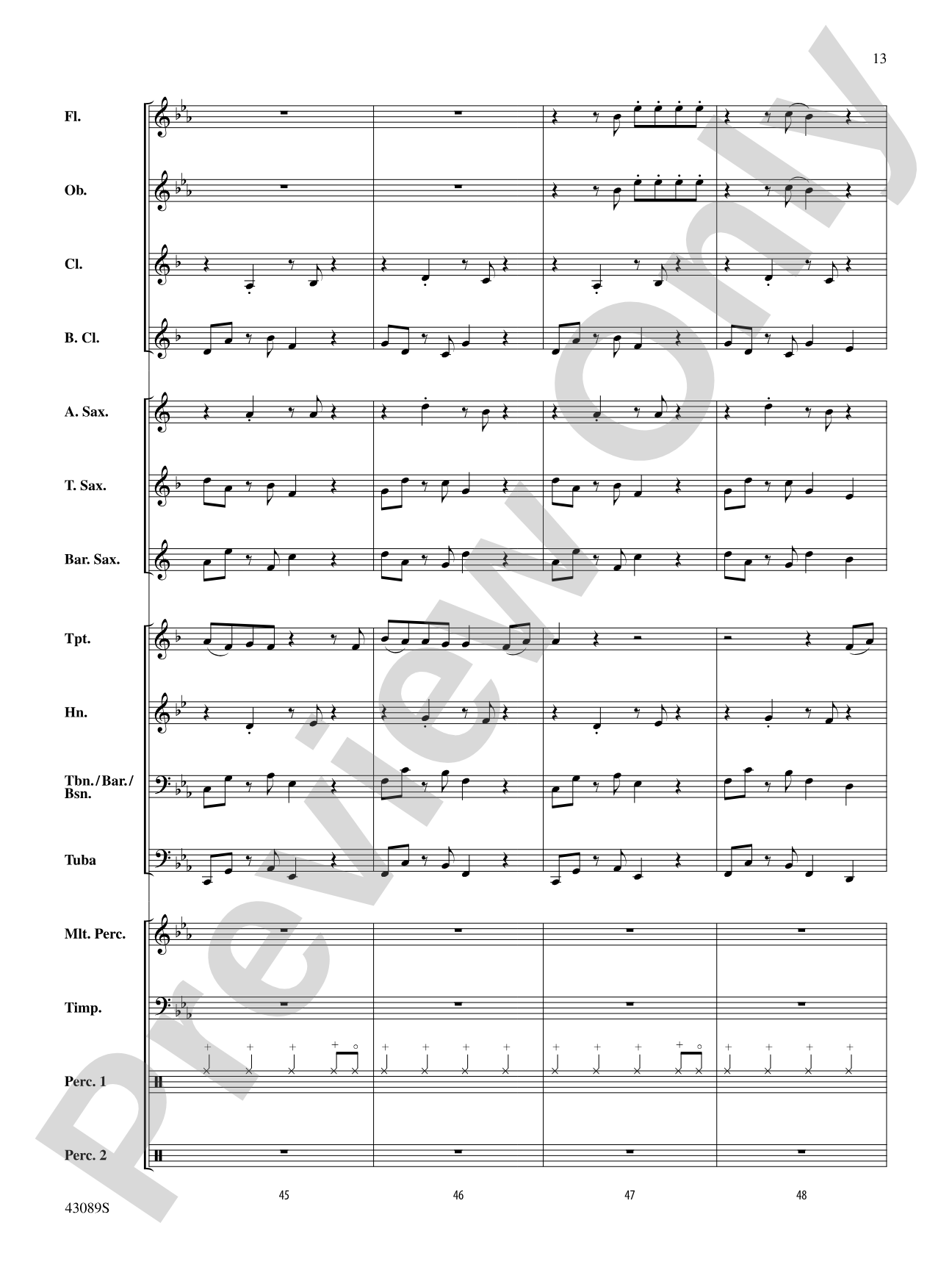 Am I Wrong: Concert Band Conductor Score & Parts