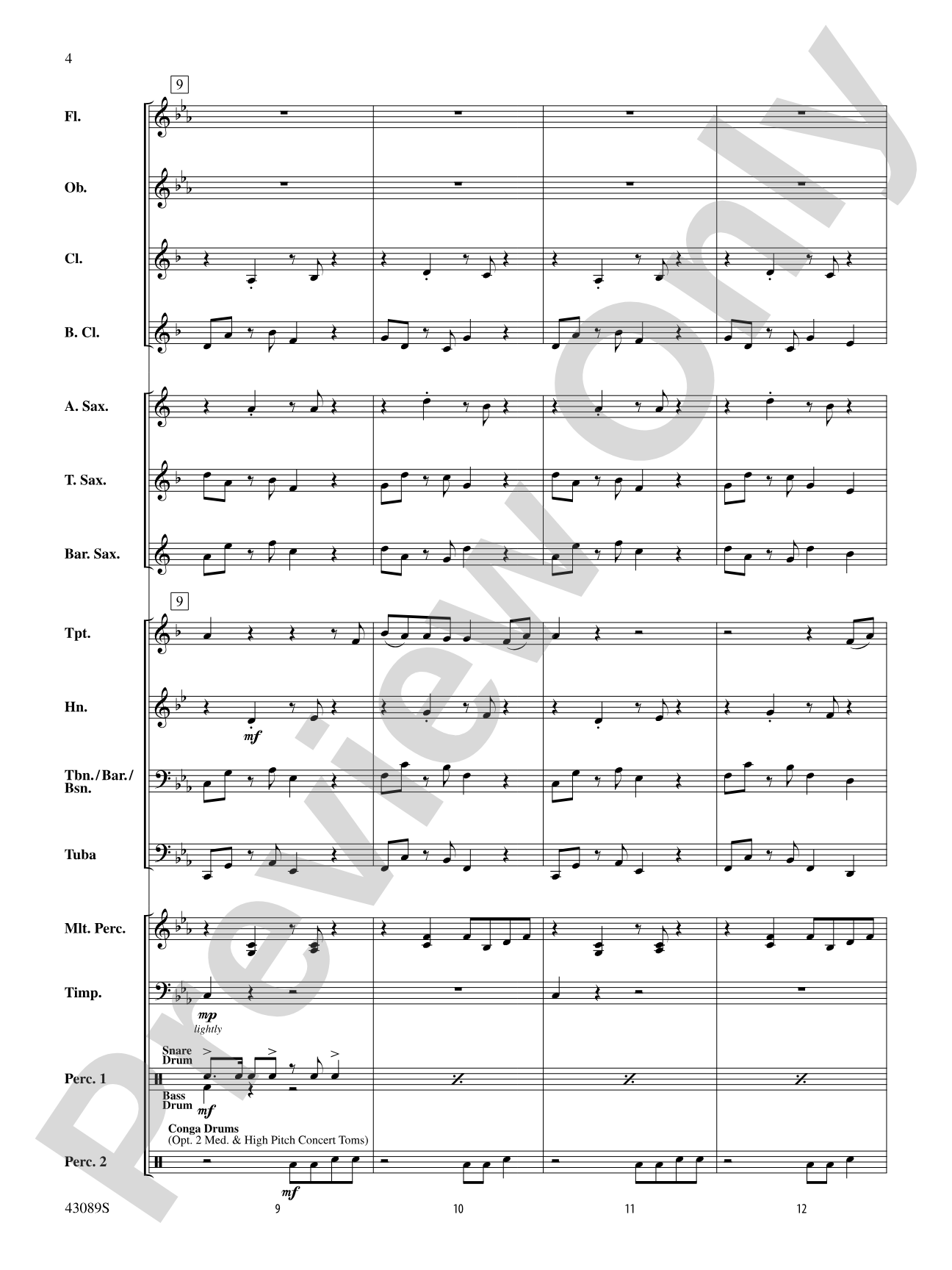 Am I Wrong: Concert Band Conductor Score & Parts