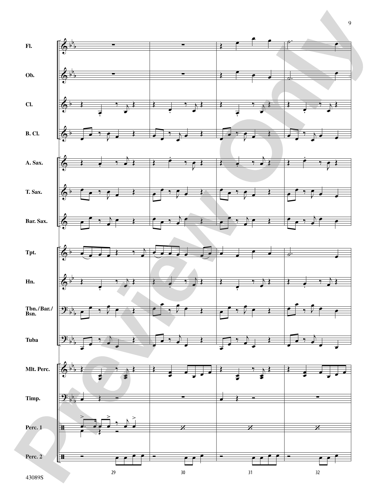 Am I Wrong: Concert Band Conductor Score & Parts