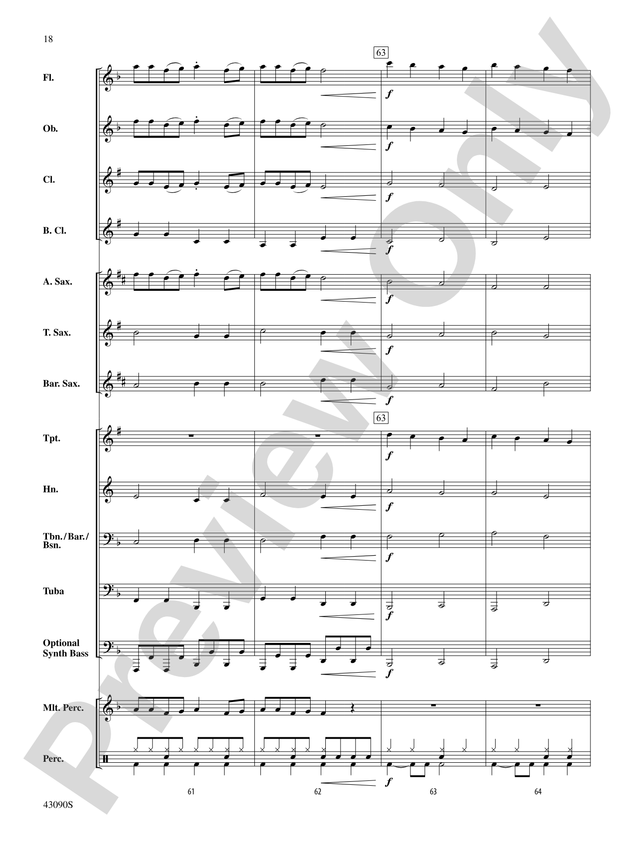 Everything Is Awesome (Awesome Remixxx!!!) (from The Lego® Movie): Concert Band Conductor Score & Parts