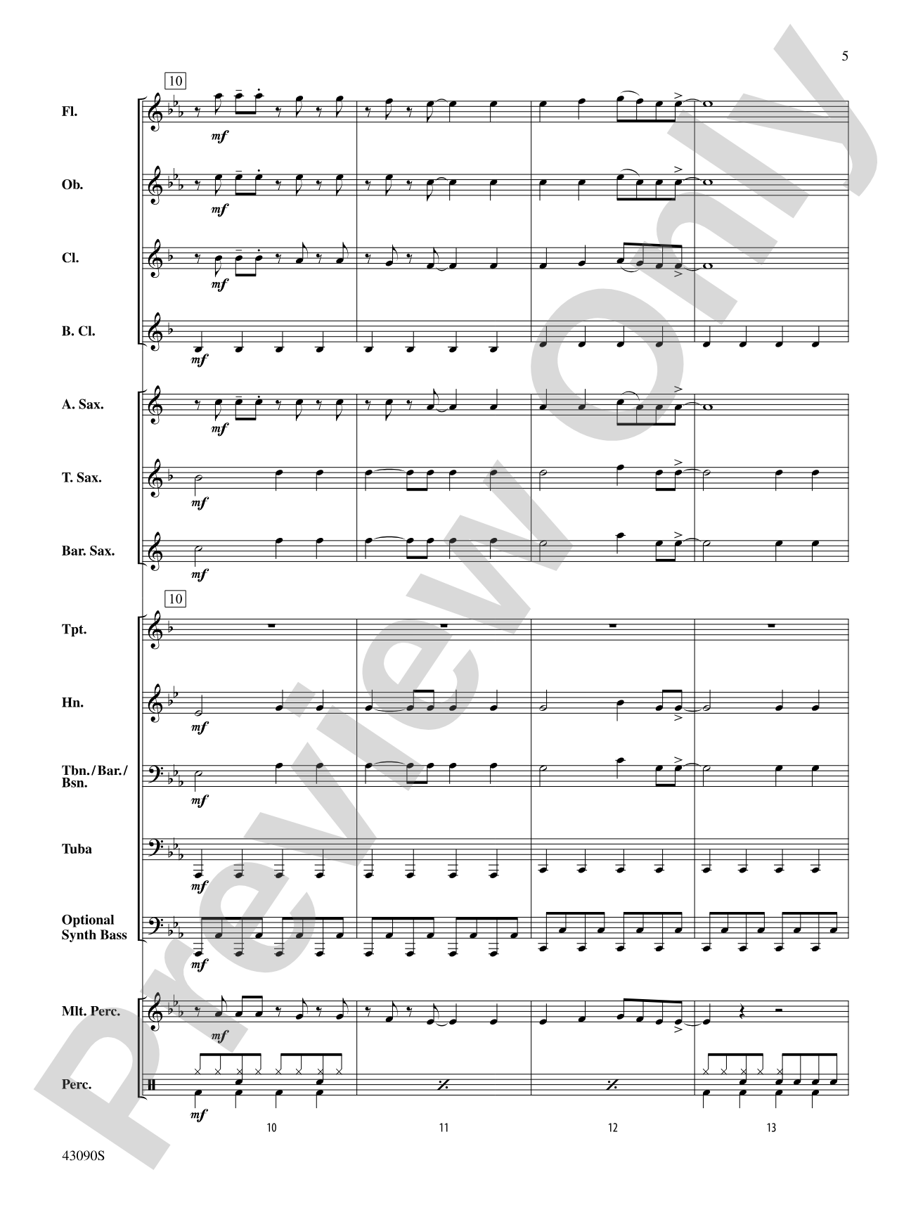 Everything Is Awesome (Awesome Remixxx!!!) (from The Lego® Movie): Concert Band Conductor Score & Parts